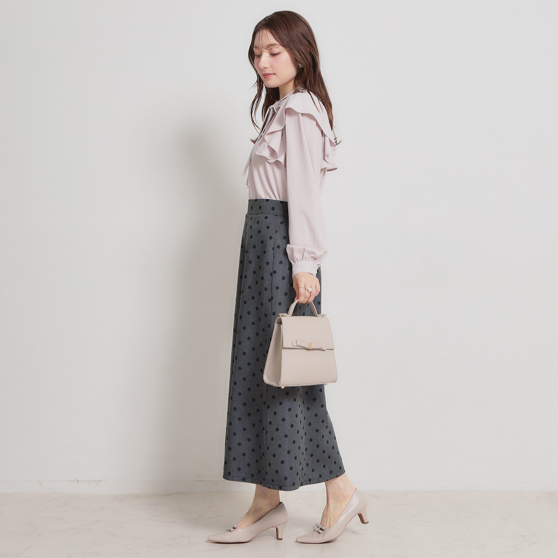 Couture broach「デニムライクドットスカート」|スカート|