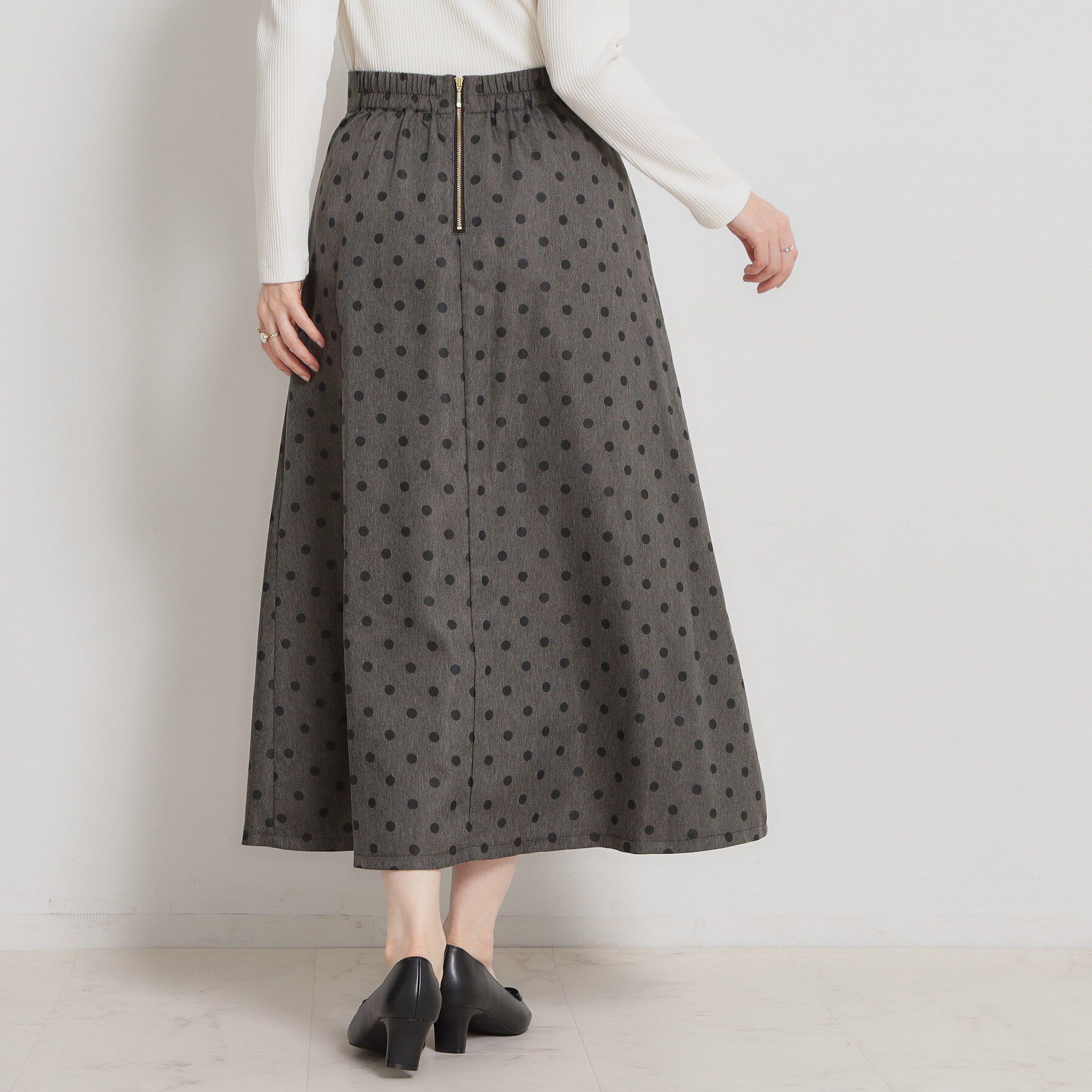 Couture broach「デニムライクドットスカート」|スカート|