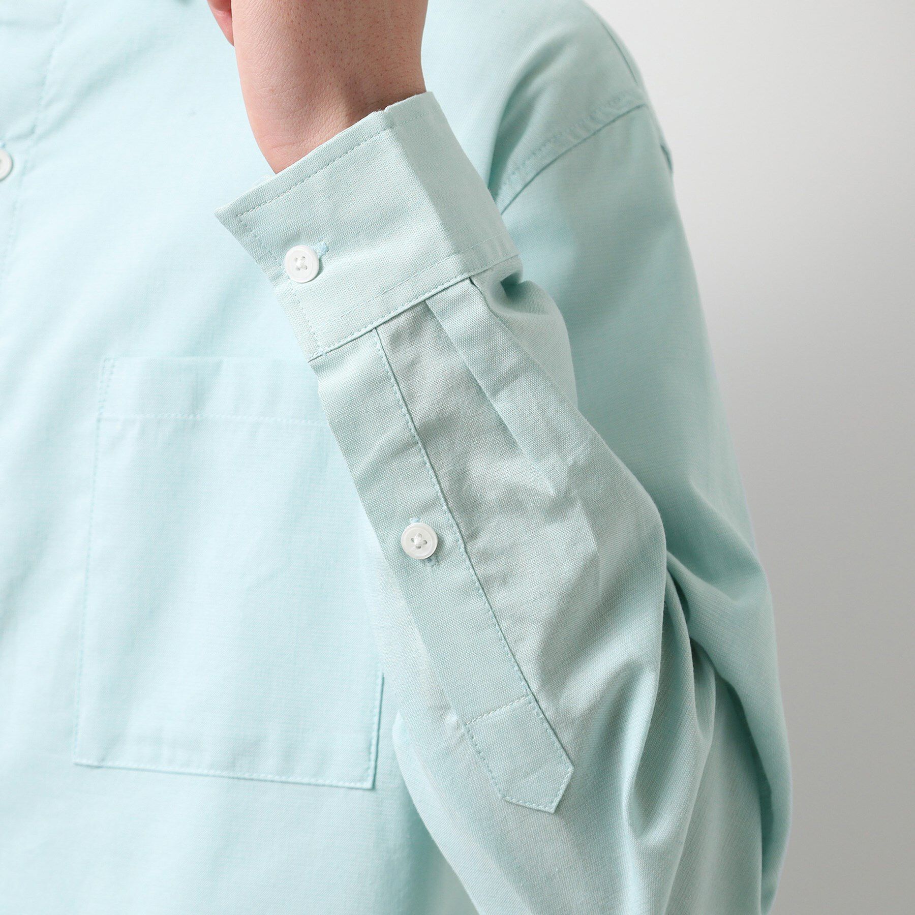 THE SHOP TK「綿麻ポリCOOLMAX（R）長袖シャツ」|シャツ・ブラウス|