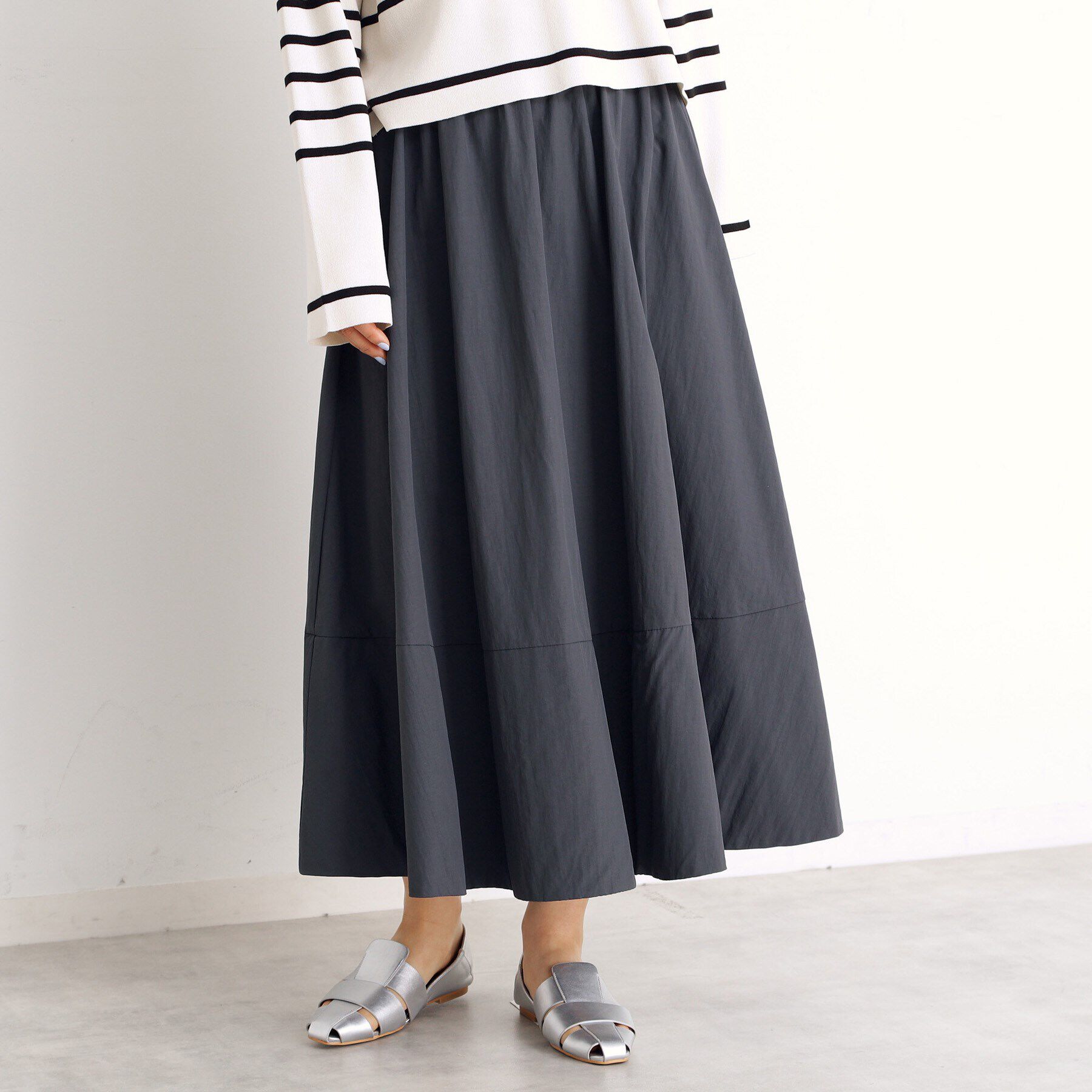 THE SHOP TK「フレアスカート【洗える】」|スカート|スミクロ(018)