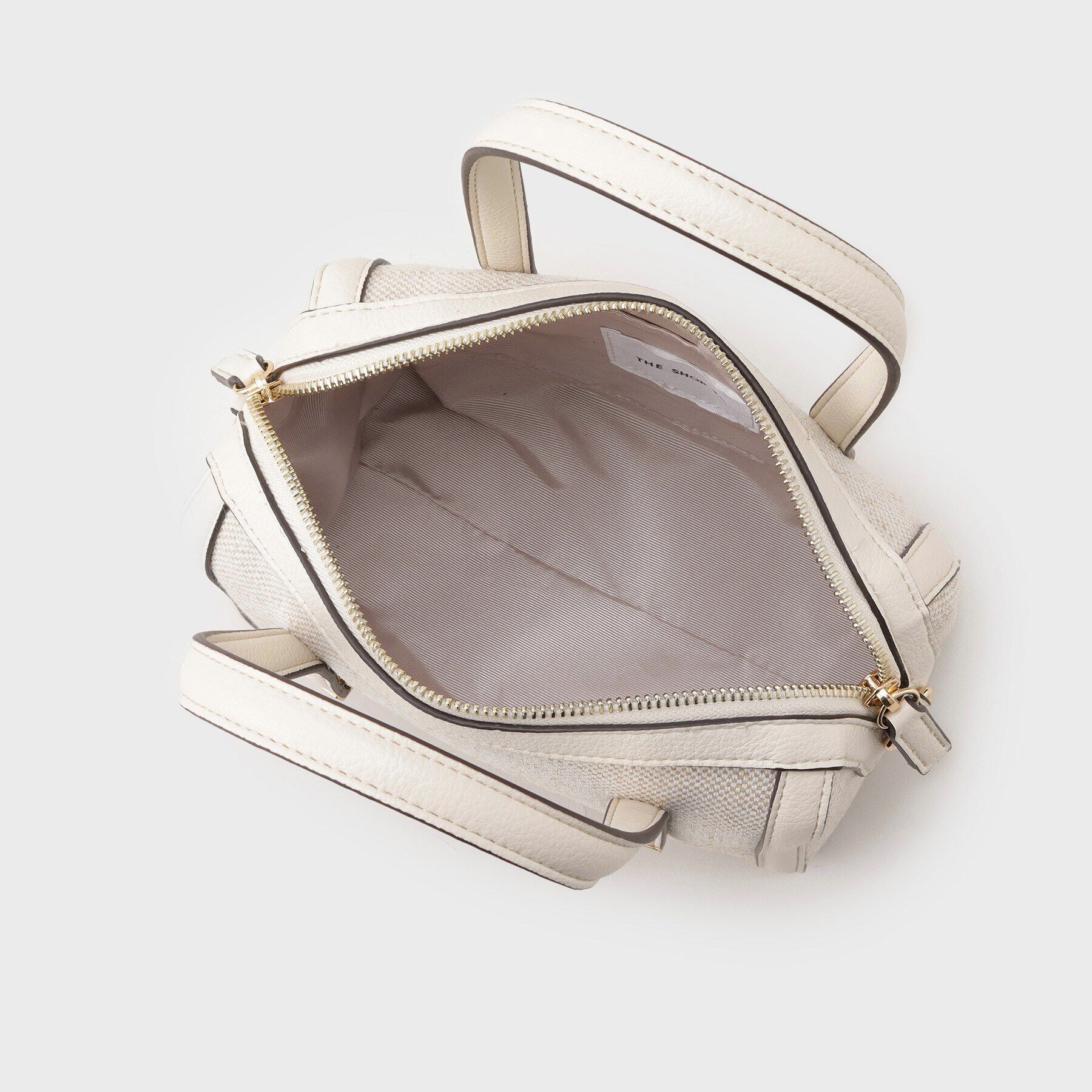 THE SHOP TK「キャンバス合皮コンビミニバッグ」|ショルダー・メッセンジャー|