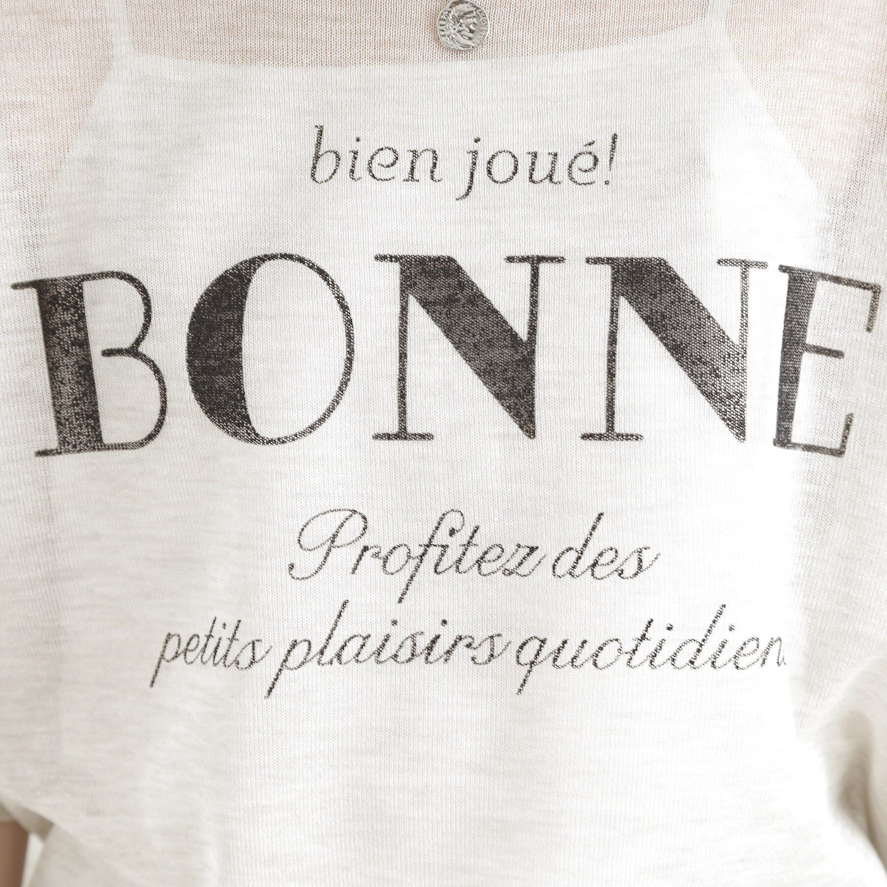 THE SHOP TK「光沢シアーロゴプルオーバー【洗える】」|Tシャツ・カットソー|