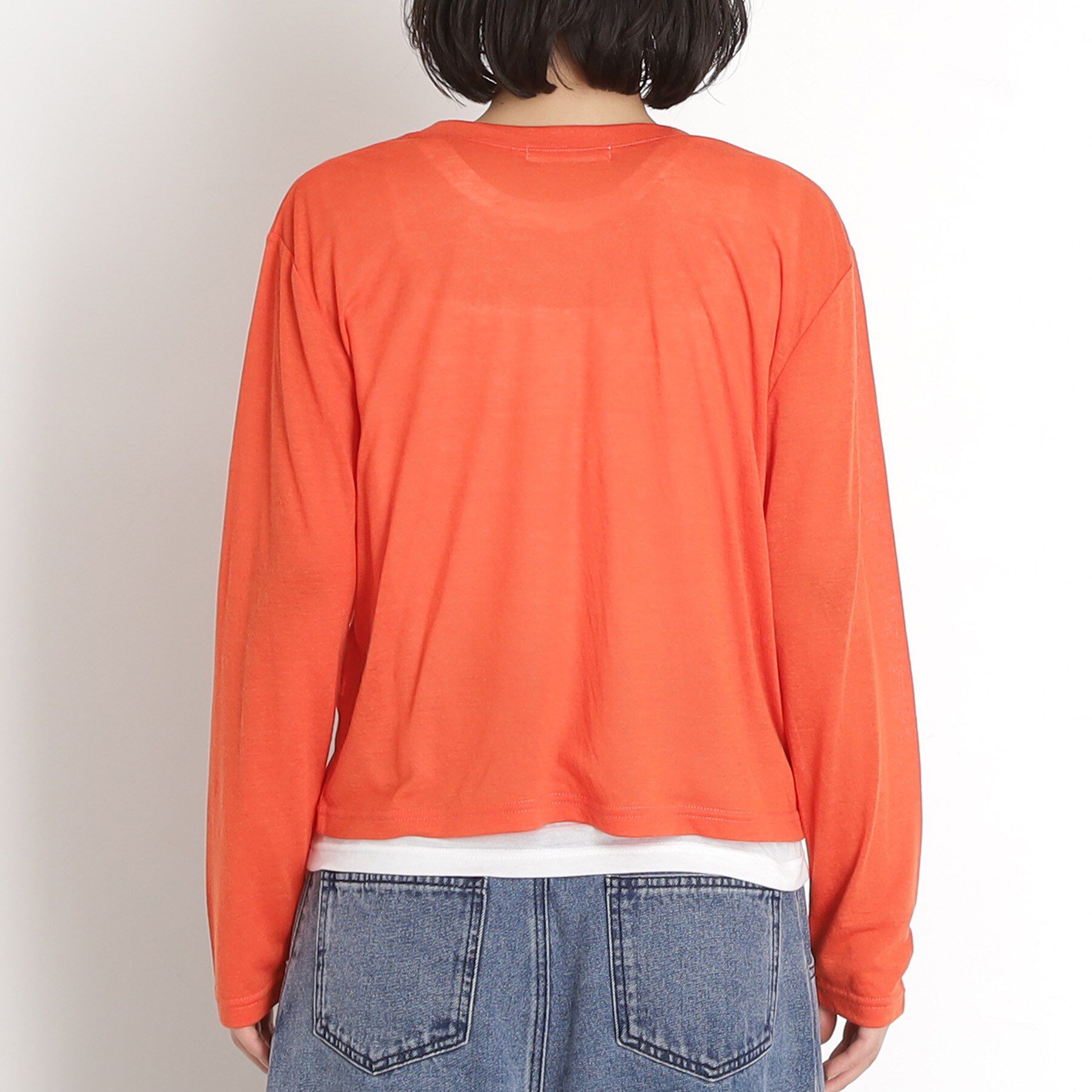 THE SHOP TK「シアーカーデ＆タンクトップ【セットアイテム/洗える】」|カーディガン|