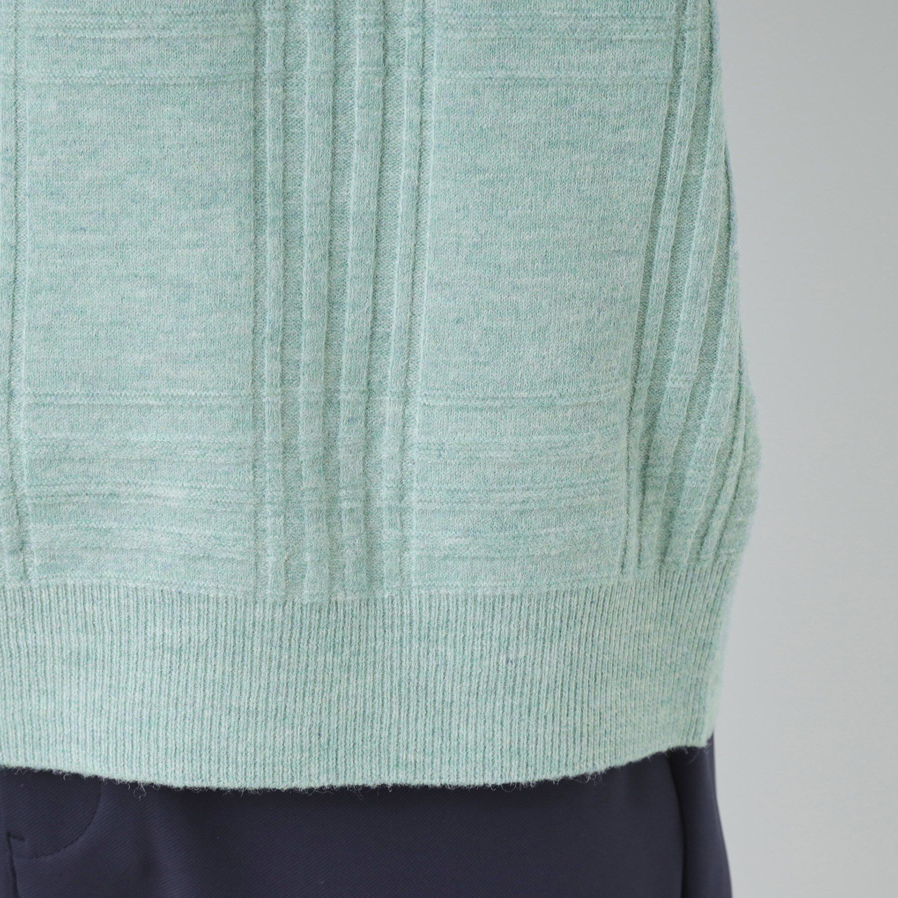 THE SHOP TK「【優しい肌触り】カシミヤタッチ チェックニット　洗濯機OK」|ニット・セーター|