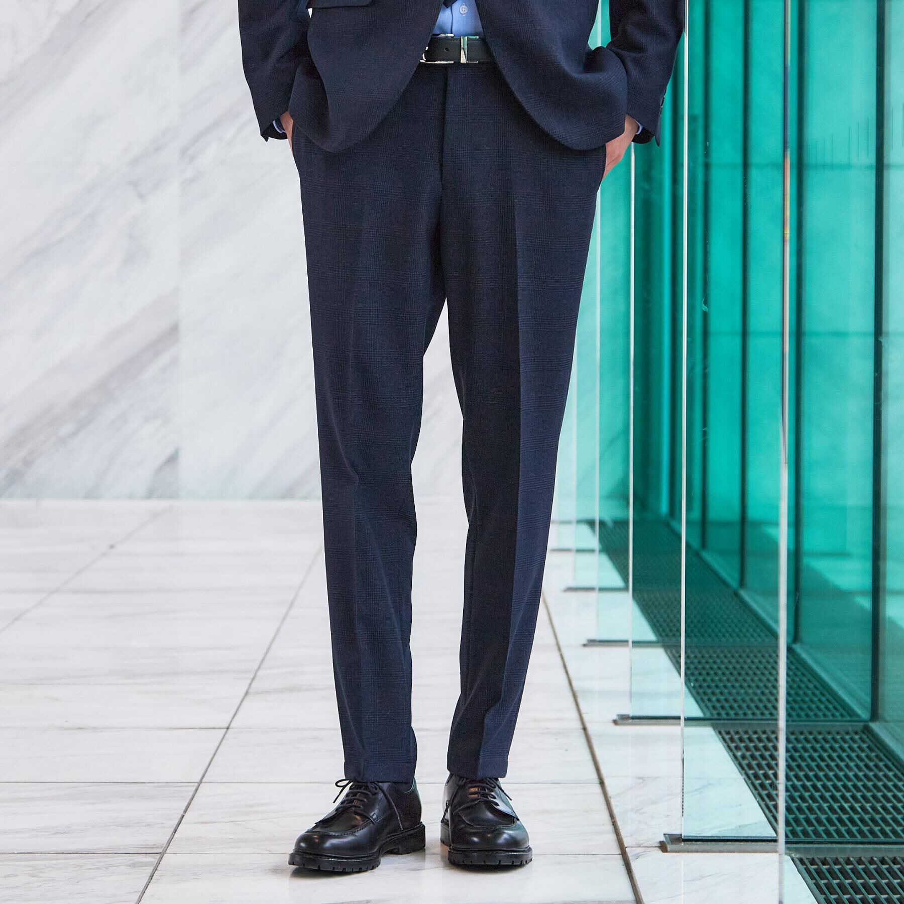 THE SHOP TK「【動きやすい、快適ビジネススラックス】TRジャージ スラックス　セットアップ可/洗濯機OK/ストレッ」|その他|