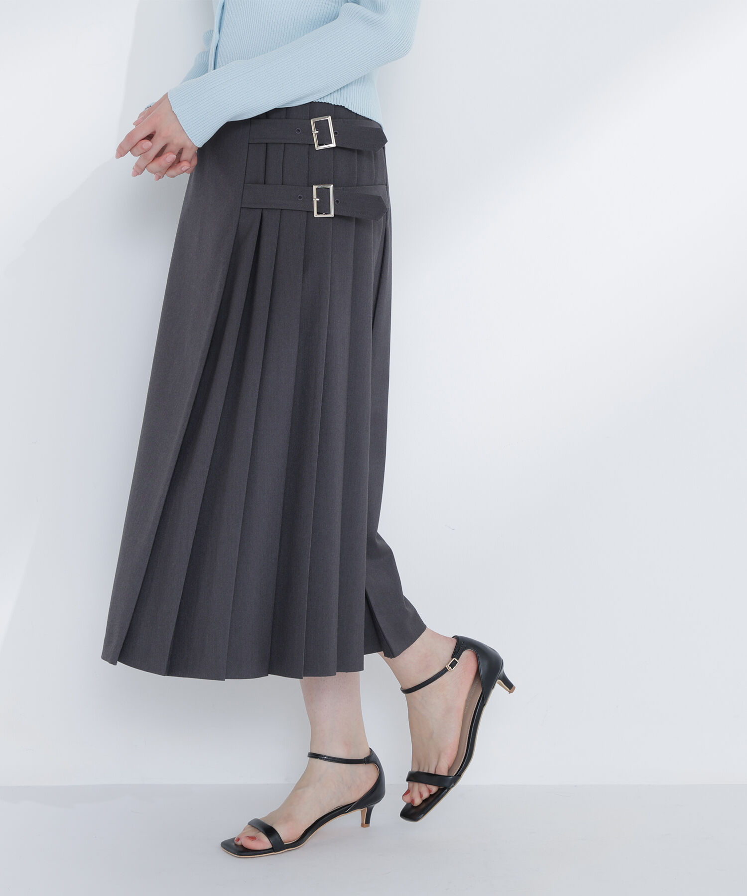  「サイドプリーツスカート」|スカート|