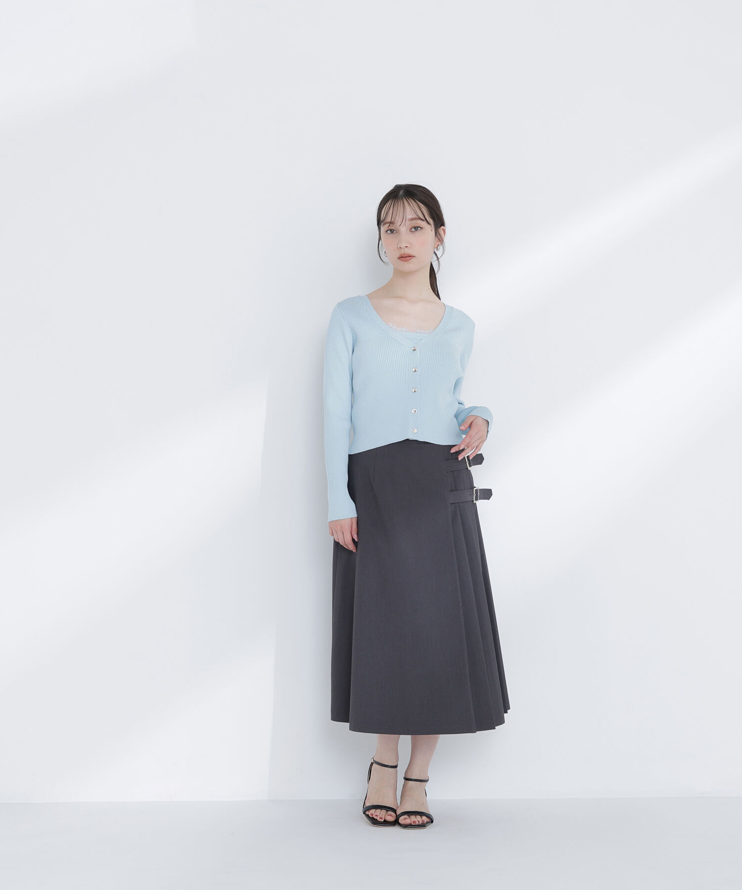  「サイドプリーツスカート」|スカート|