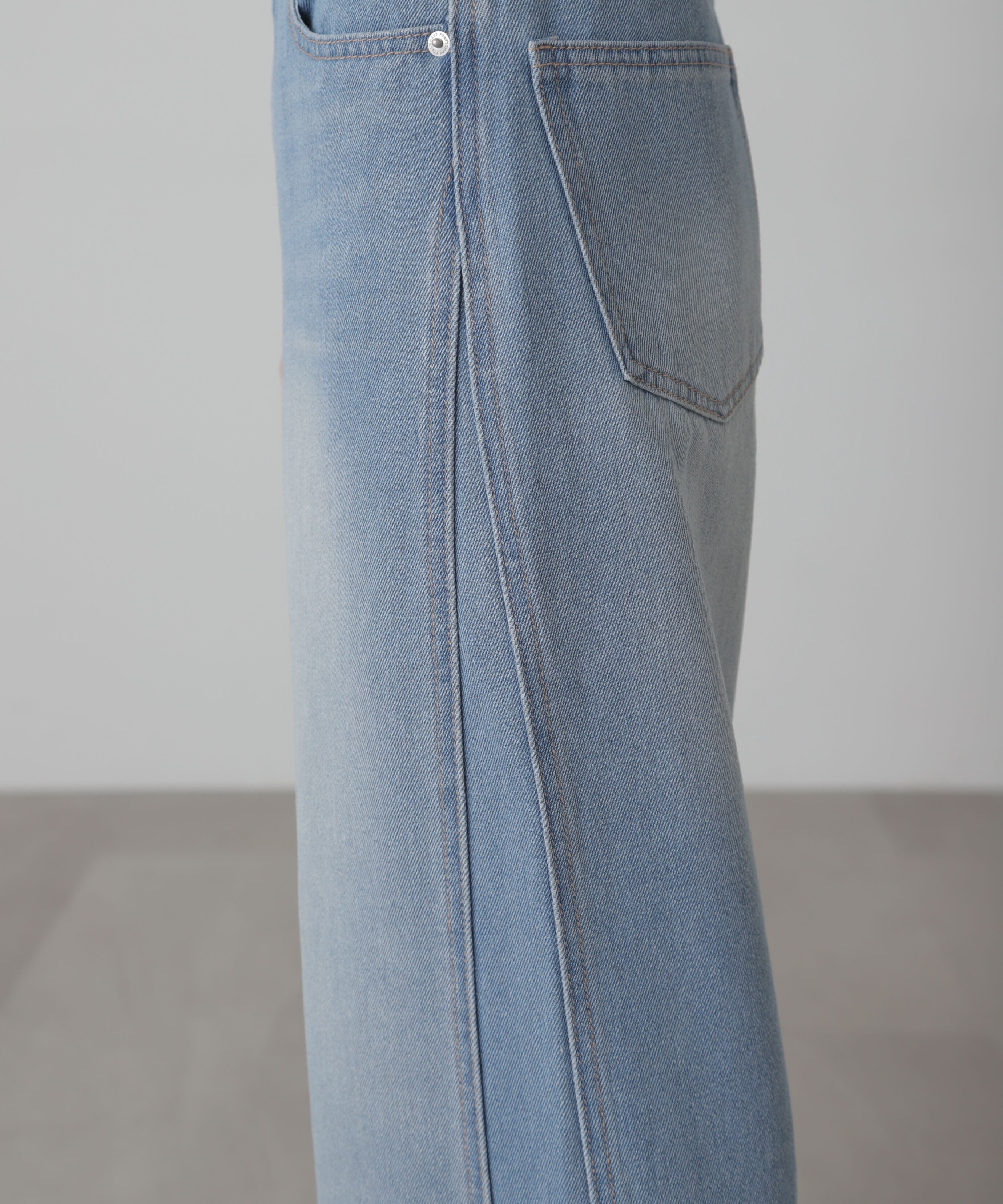  「[XS-Lサイズ展開]サイドパネルヴィンテージライクワイドデニム」|その他|