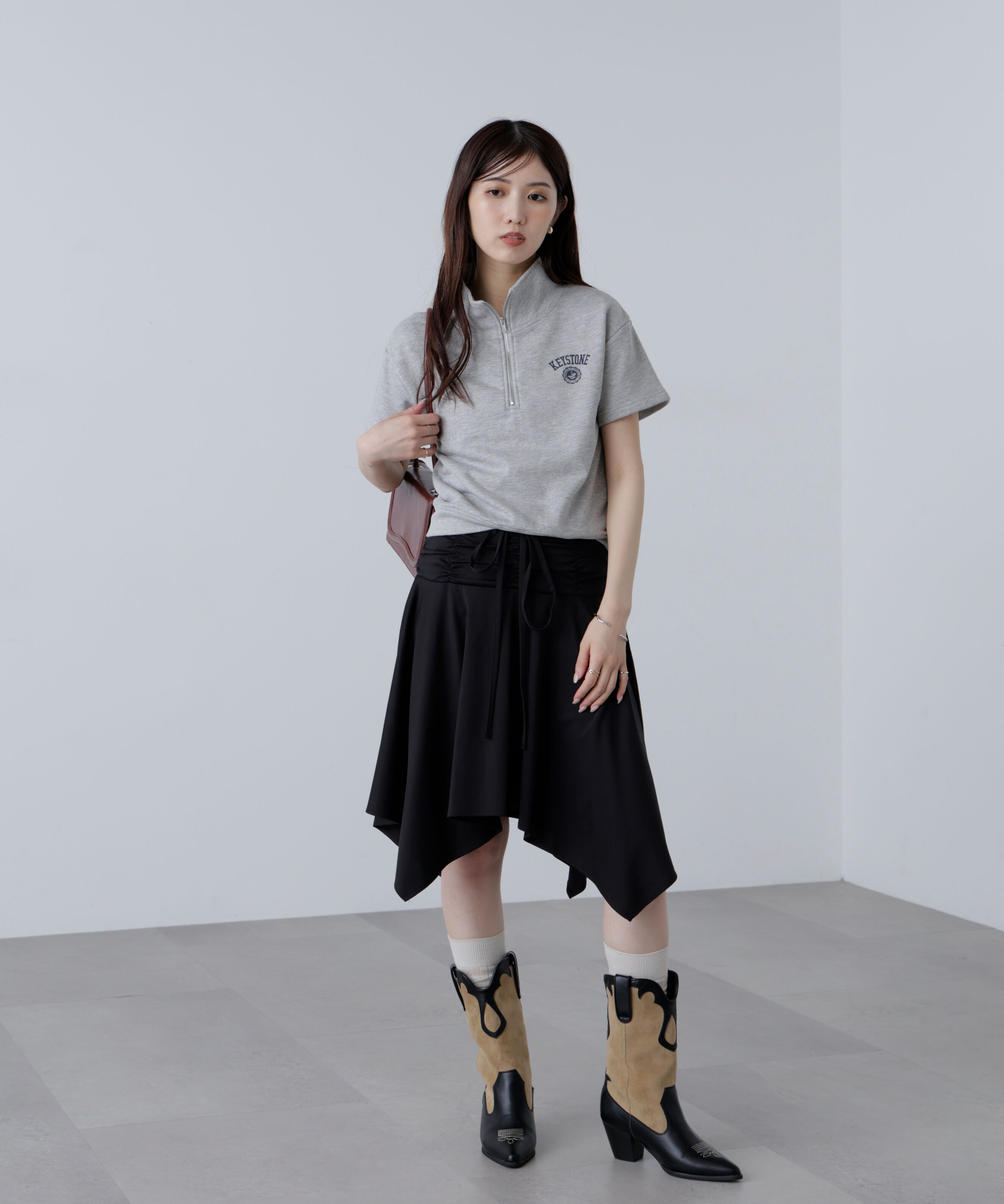  「2wayイレヘムミディスカート」|スカート|