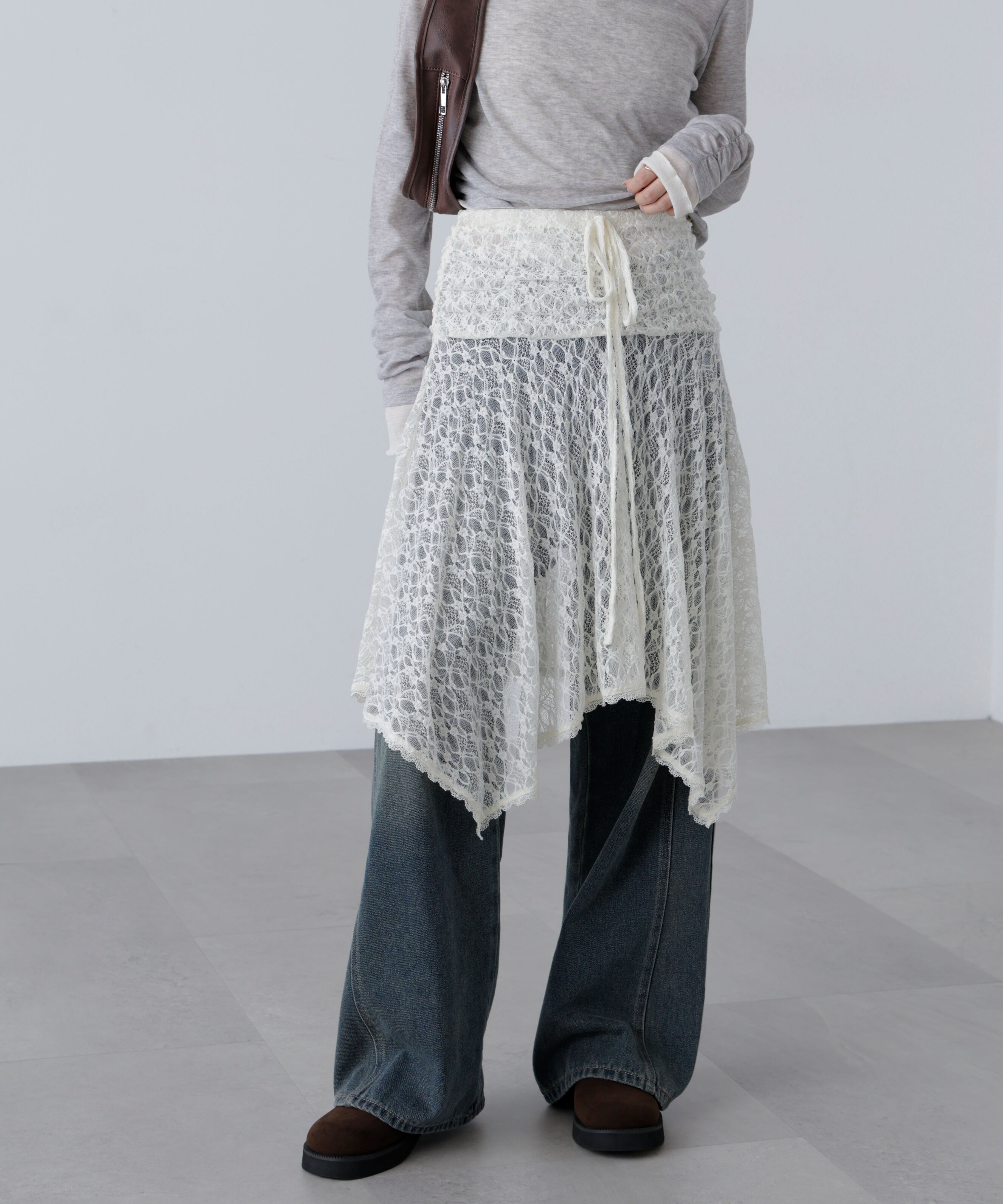  「2wayイレヘムミディスカート」|スカート|