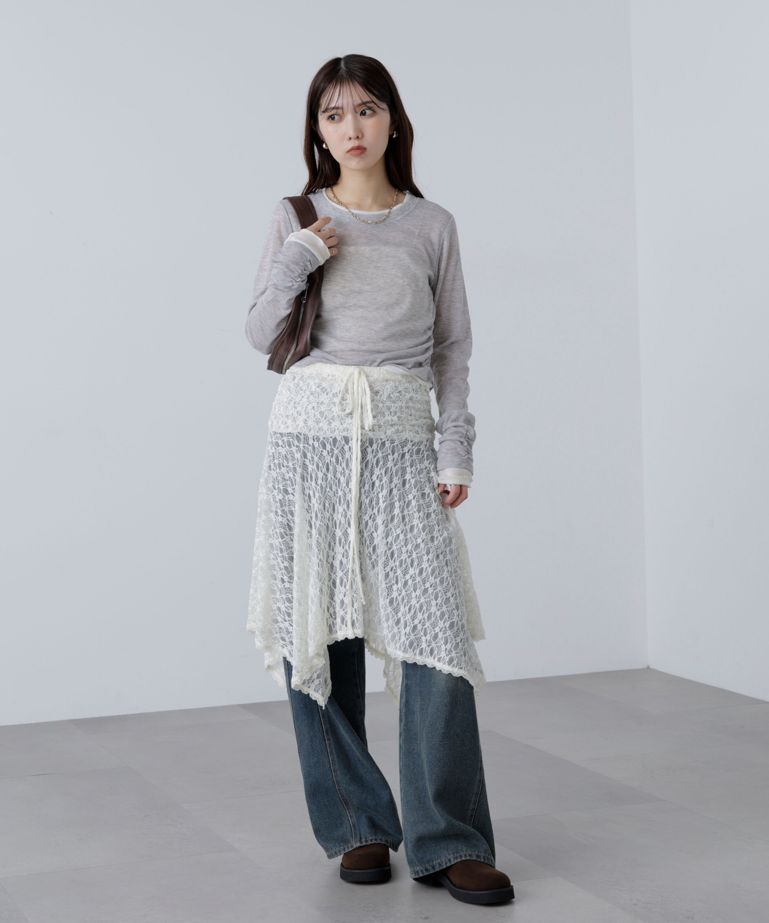  「2wayイレヘムミディスカート」|スカート|