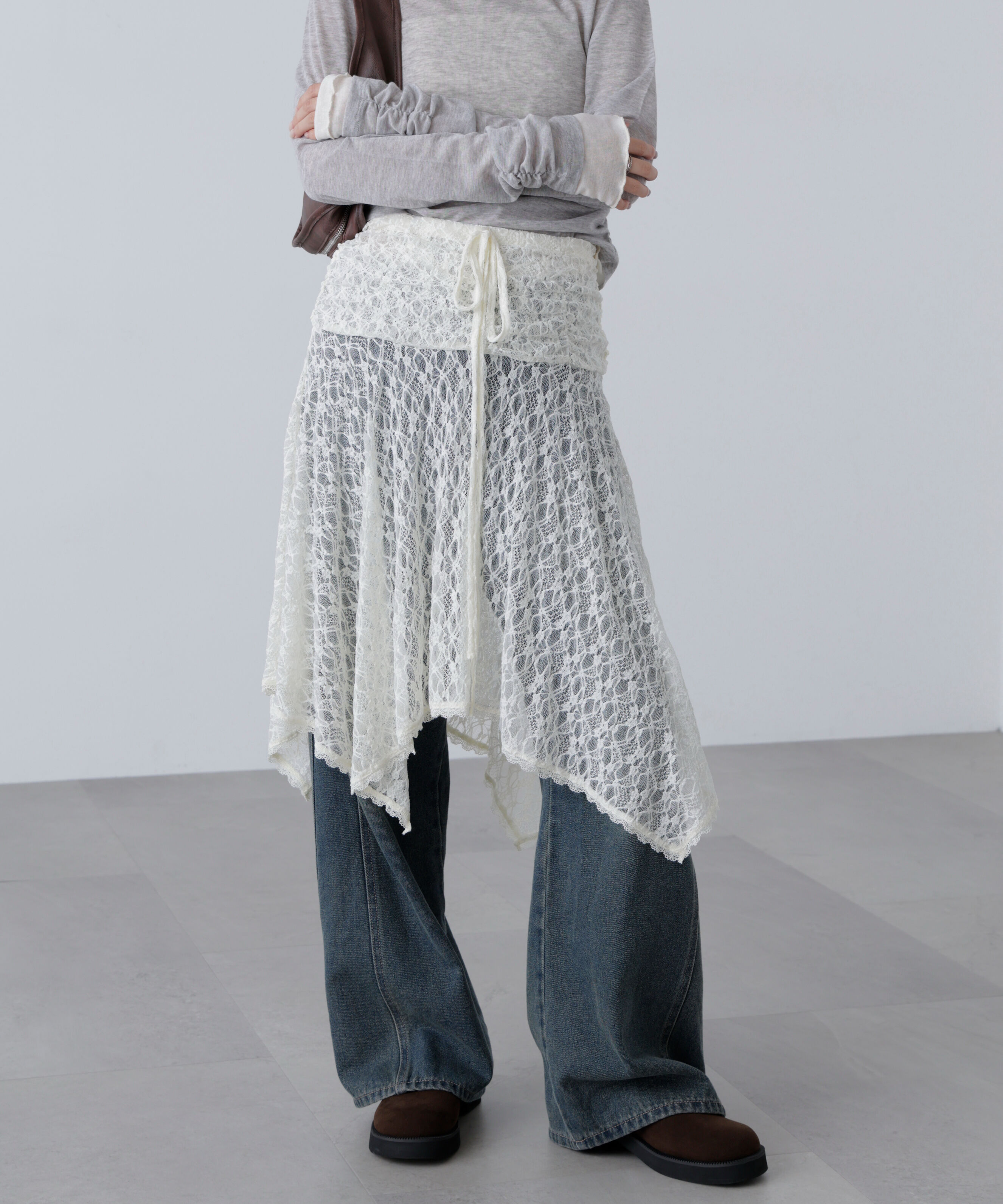  「2wayイレヘムミディスカート」|スカート|