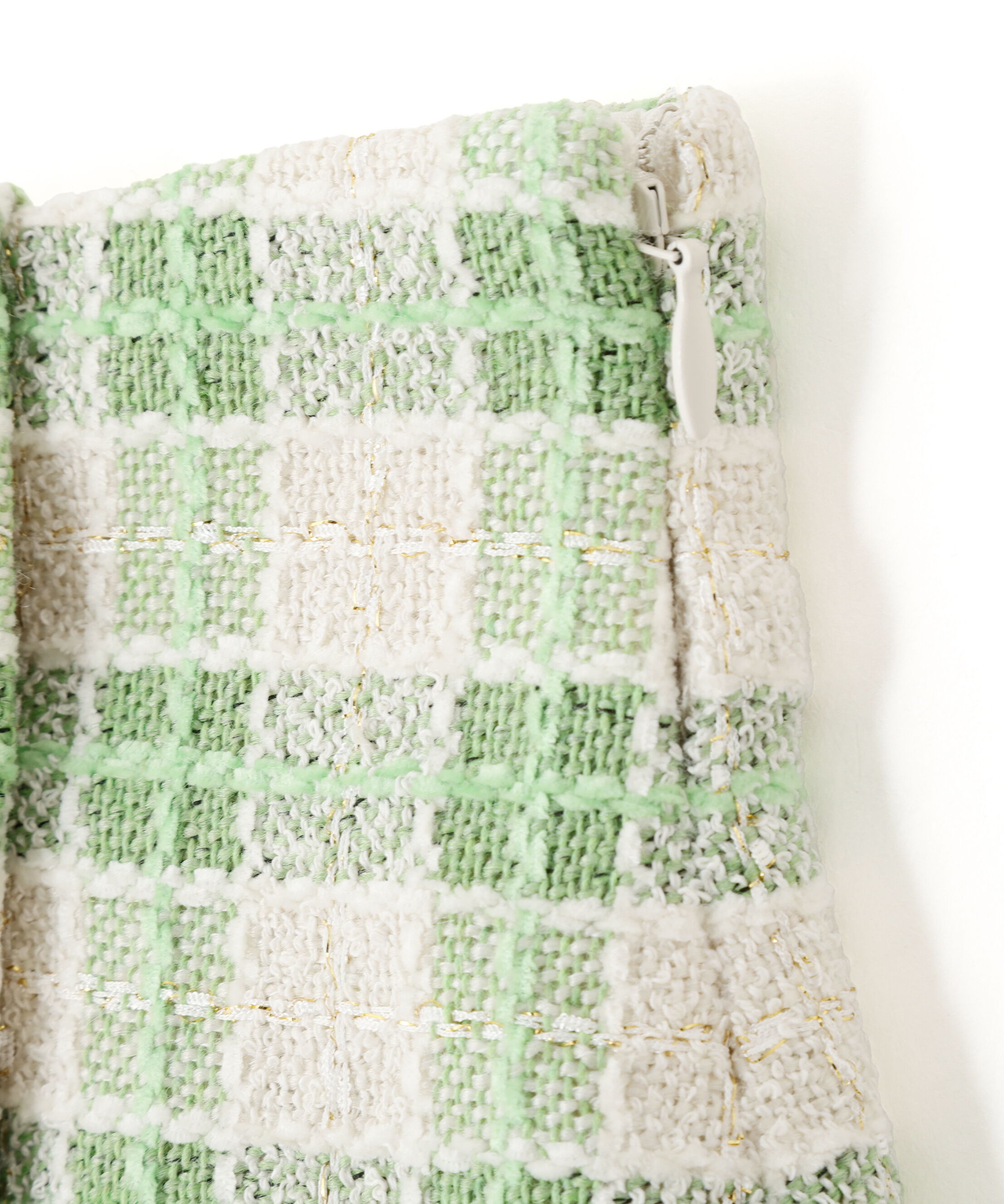  「ブロックチェックツィードミニスカート」|スカート|