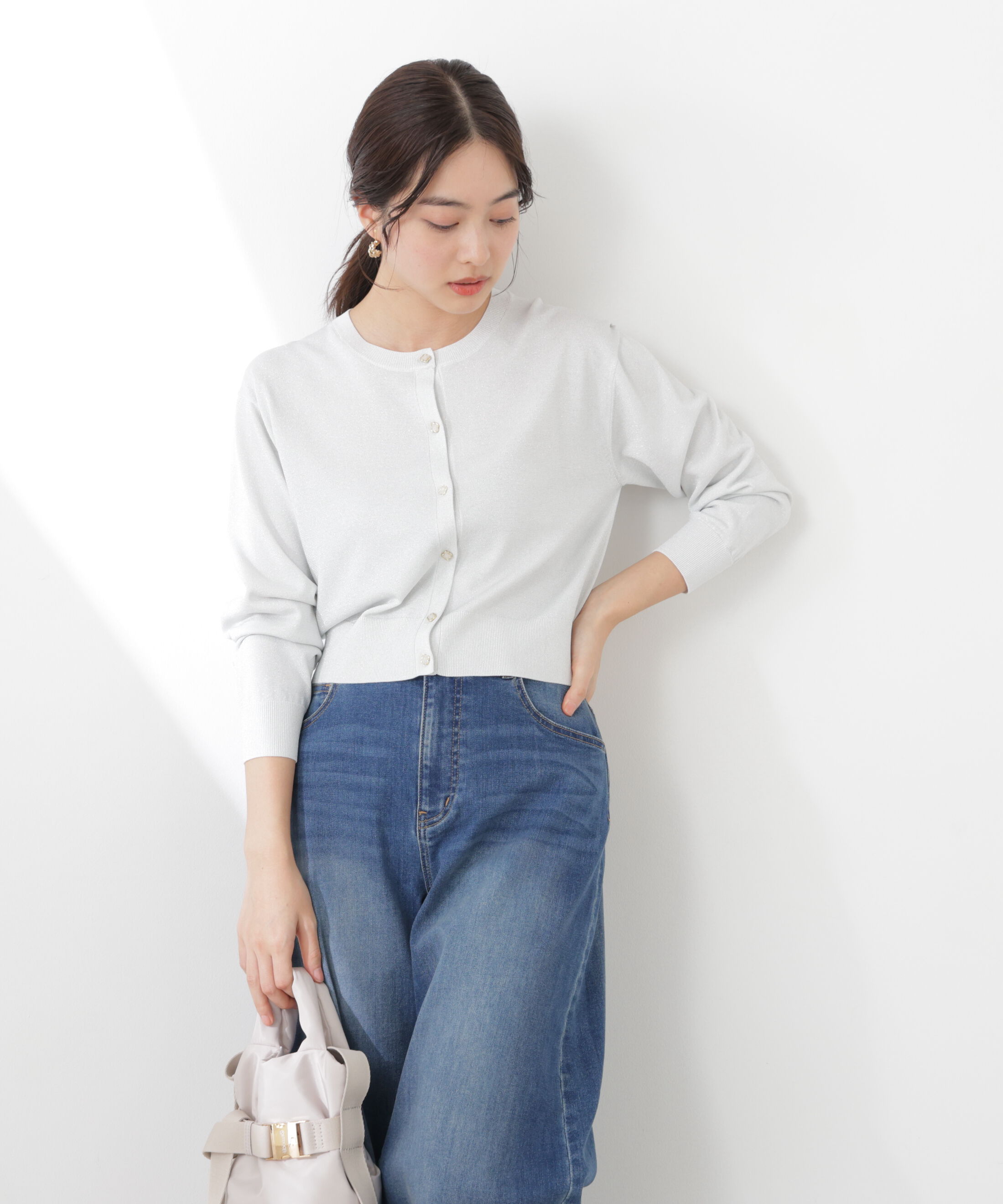 PROPORTION BODY DRESSING「＜ウォッシャブル/UV＞ベーシックカーディガン　26SS」|カーディガン|