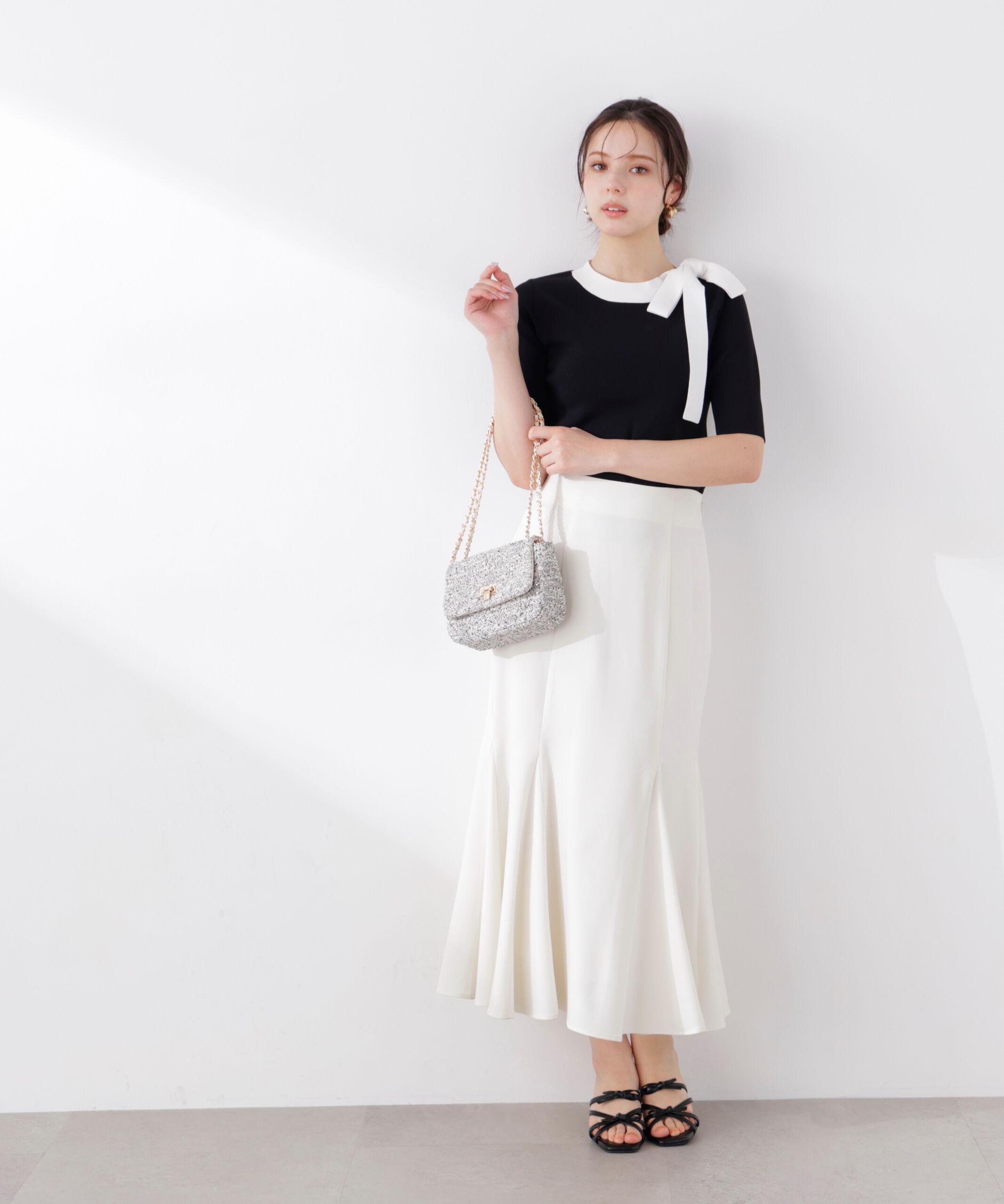 PROPORTION BODY DRESSING「＜UV＞サイドリボンニット　26SS」|ニット・セーター|