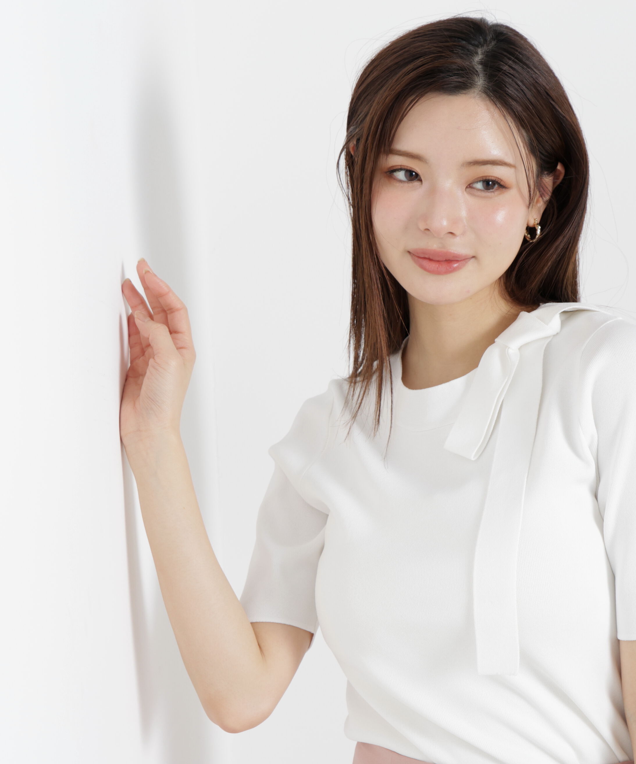 PROPORTION BODY DRESSING「＜UV＞サイドリボンニット　26SS」|ニット・セーター|