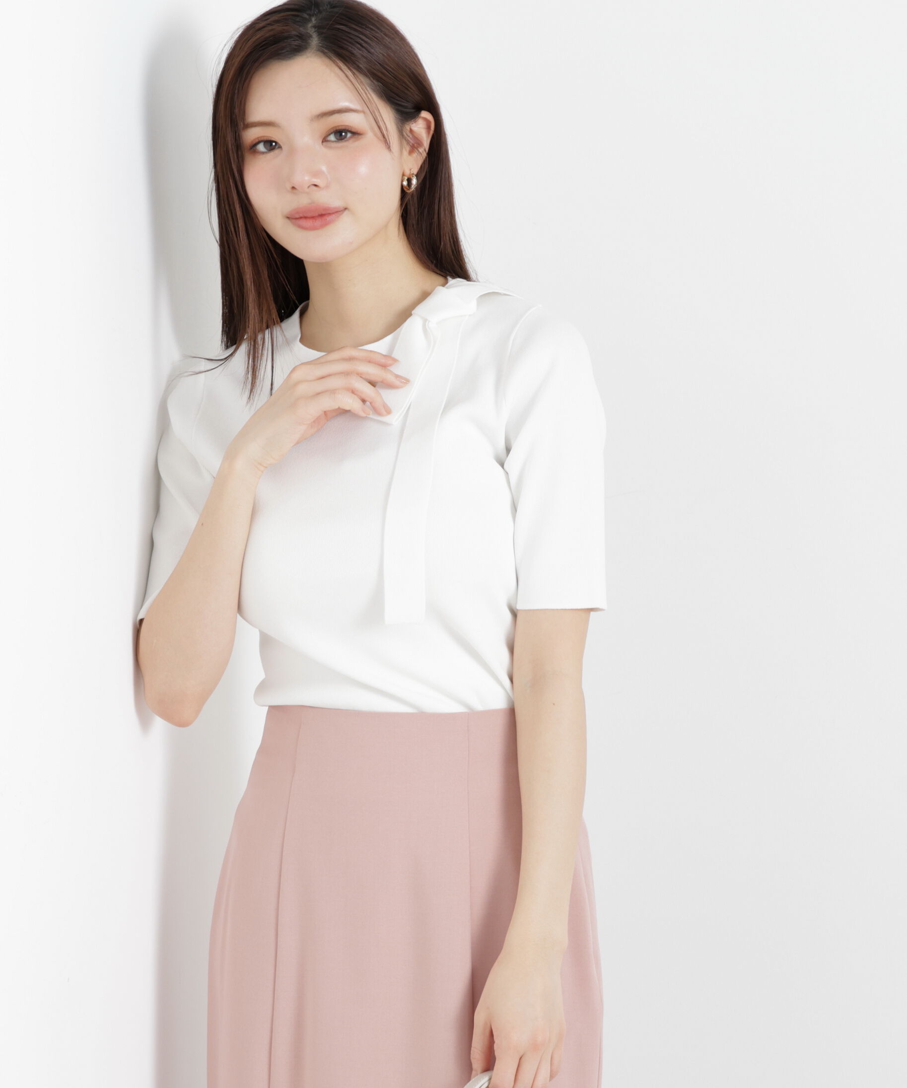 PROPORTION BODY DRESSING「＜UV＞サイドリボンニット　26SS」|ニット・セーター|