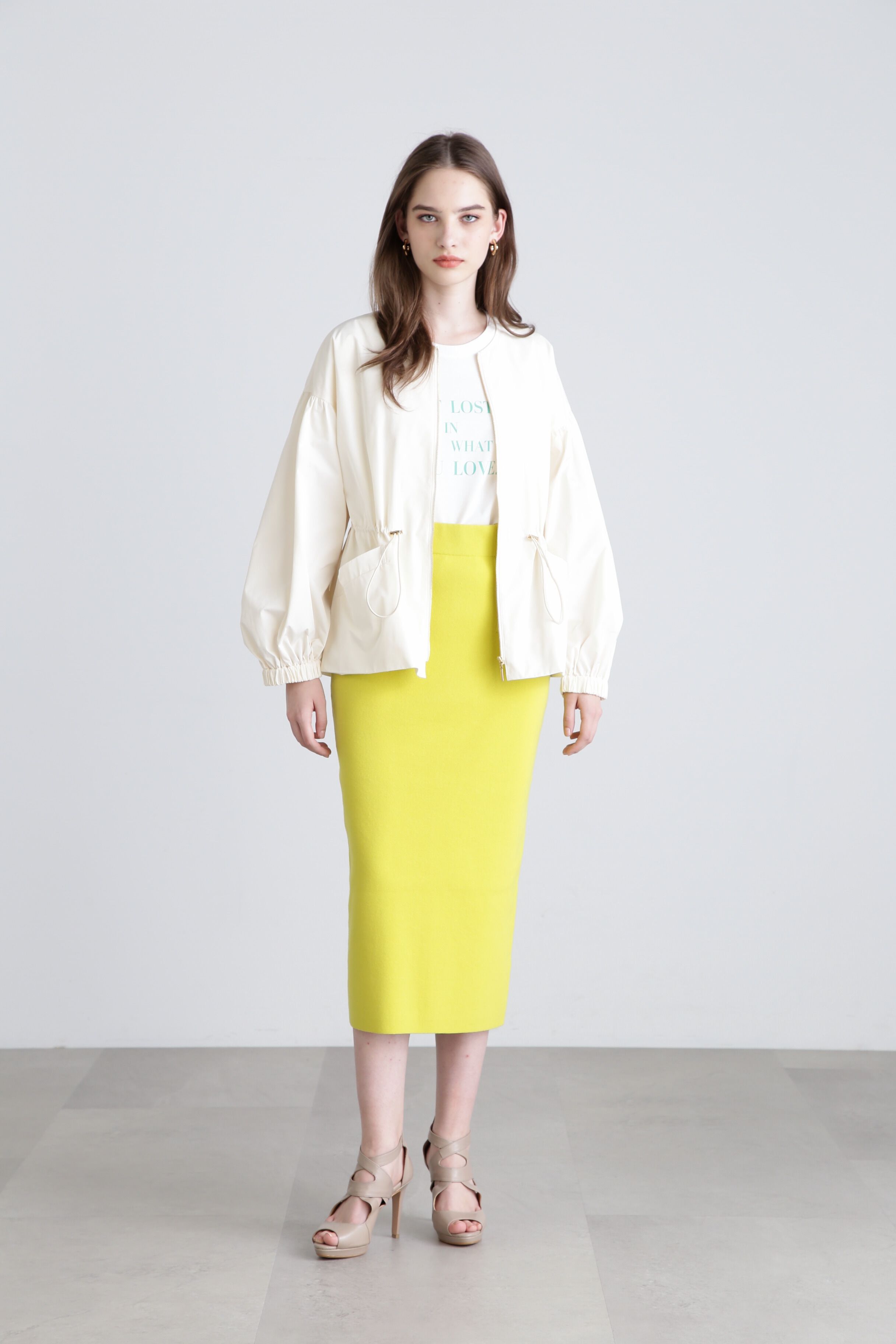  「◆メタル釦ニットスカート」|スカート|