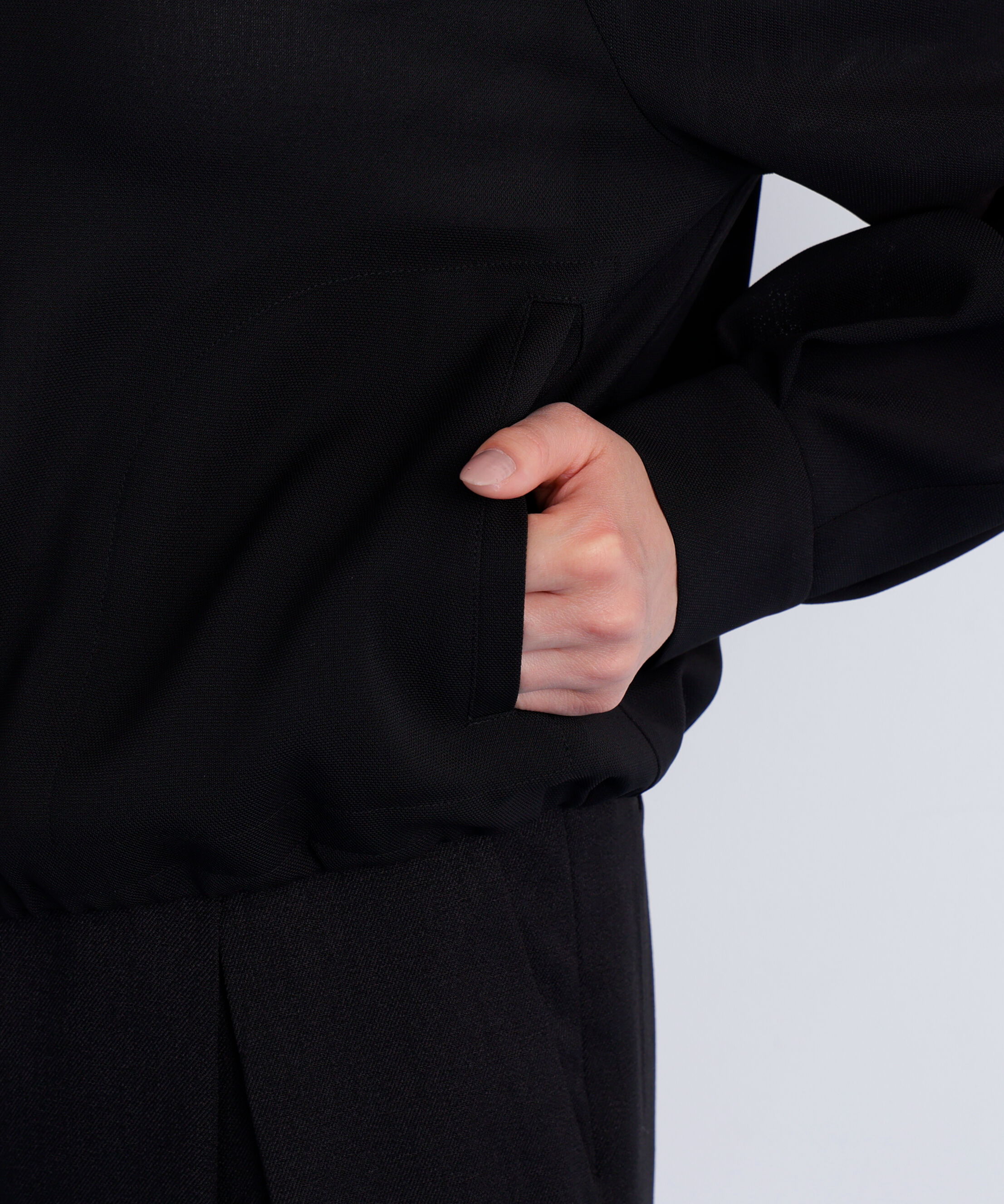  「［美香さん着用］シアーカラミショートブルゾン」|ブルゾン・スタジャン|