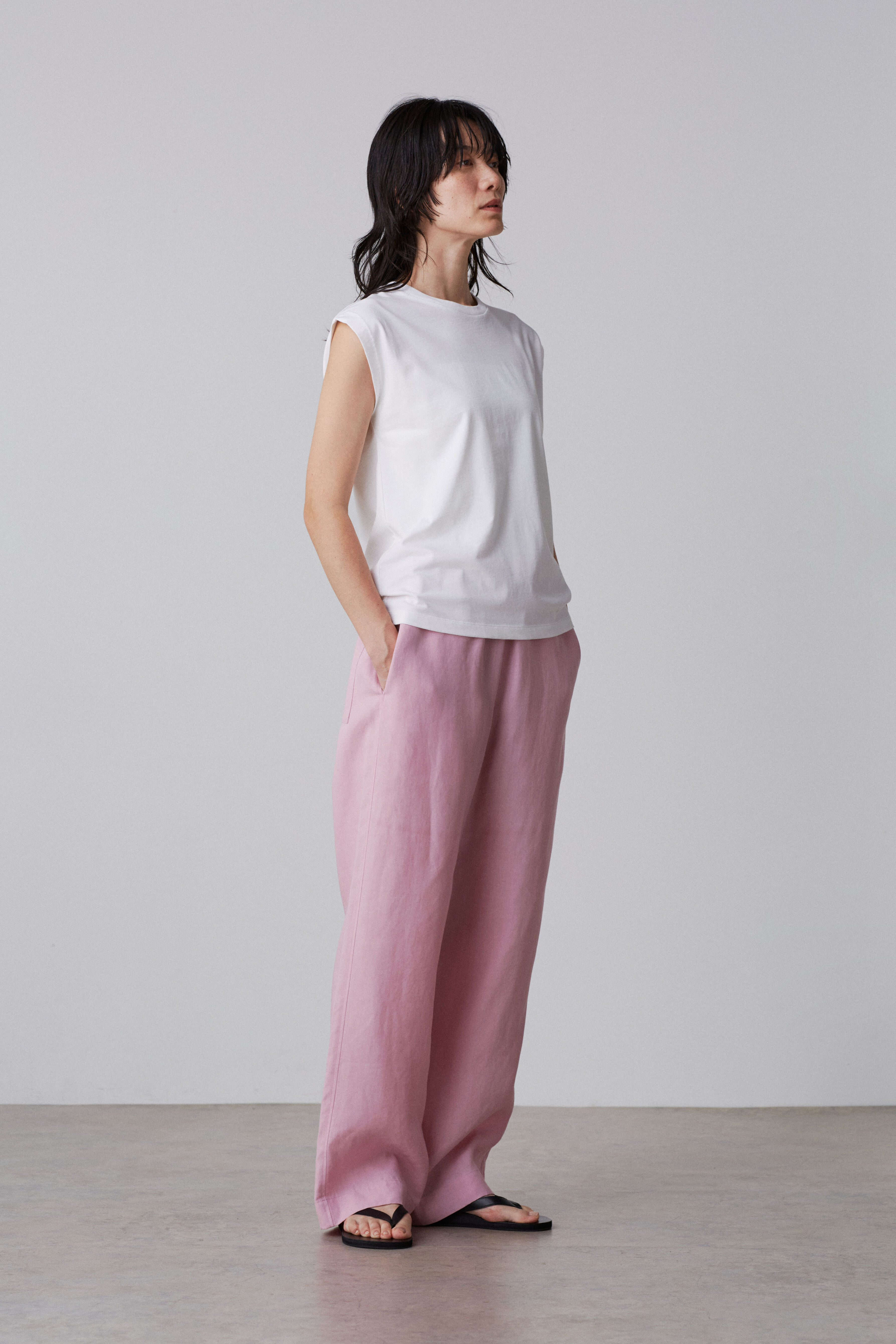 YLEVE 「YLEVE / TENCEL EASY TROUSERS」|その他|ピンク