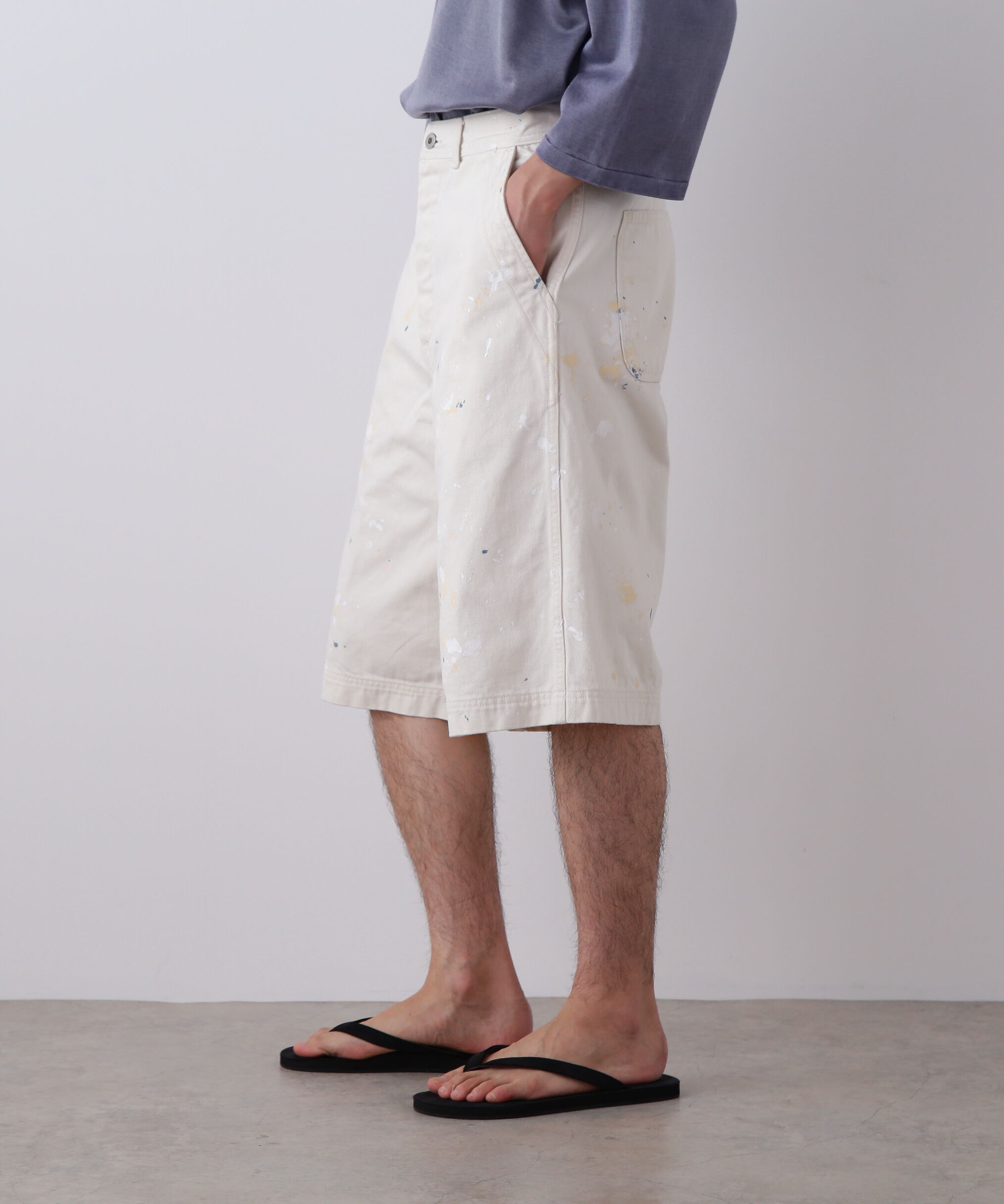 YLEVE 「YLEVE / HAND PAINT DENIM SHORTS」|その他|