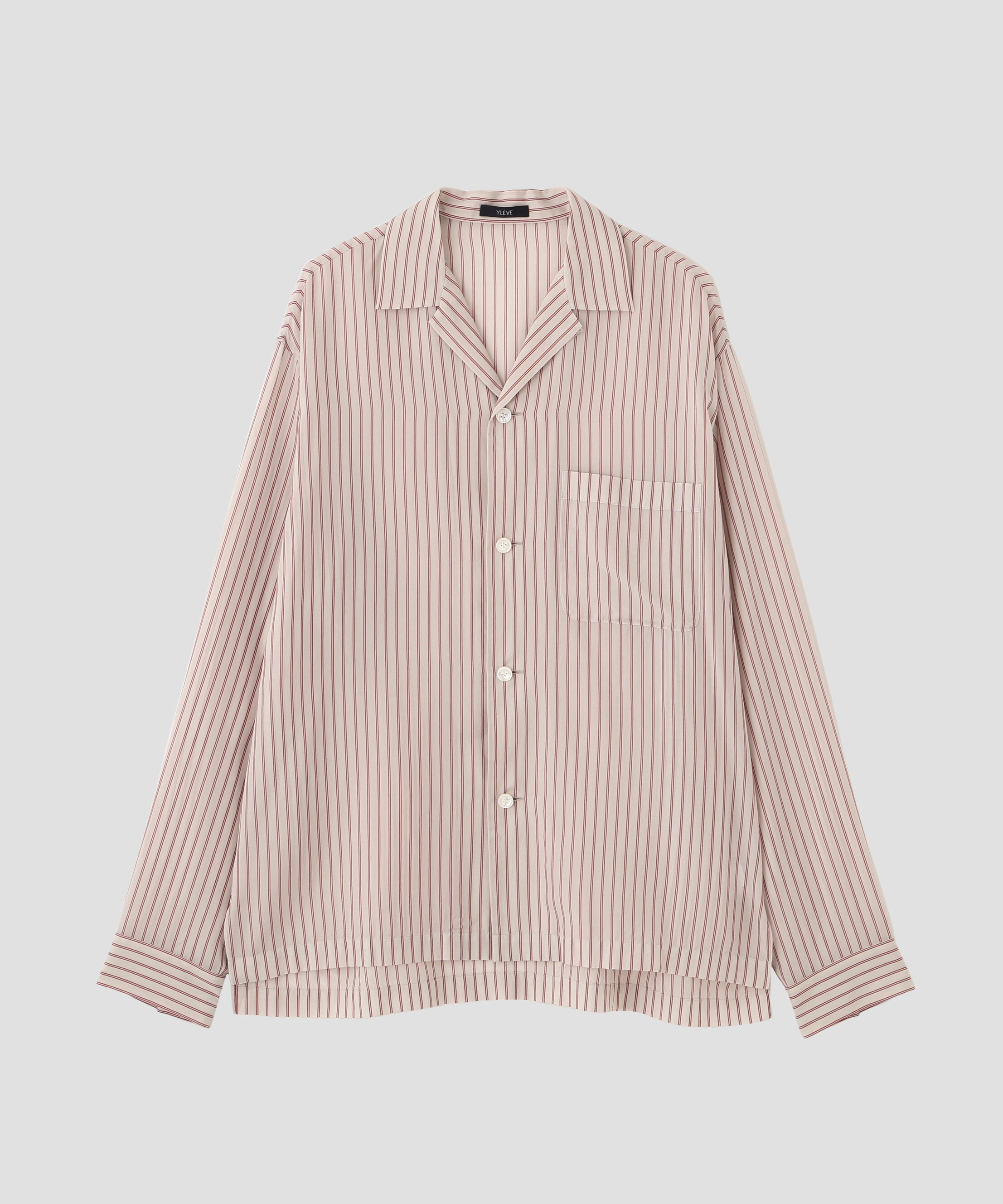 YLEVE 「YLEVE / ACETATE CUPRA STRIPE PAJAMA SHIRT」|シャツ・ブラウス|