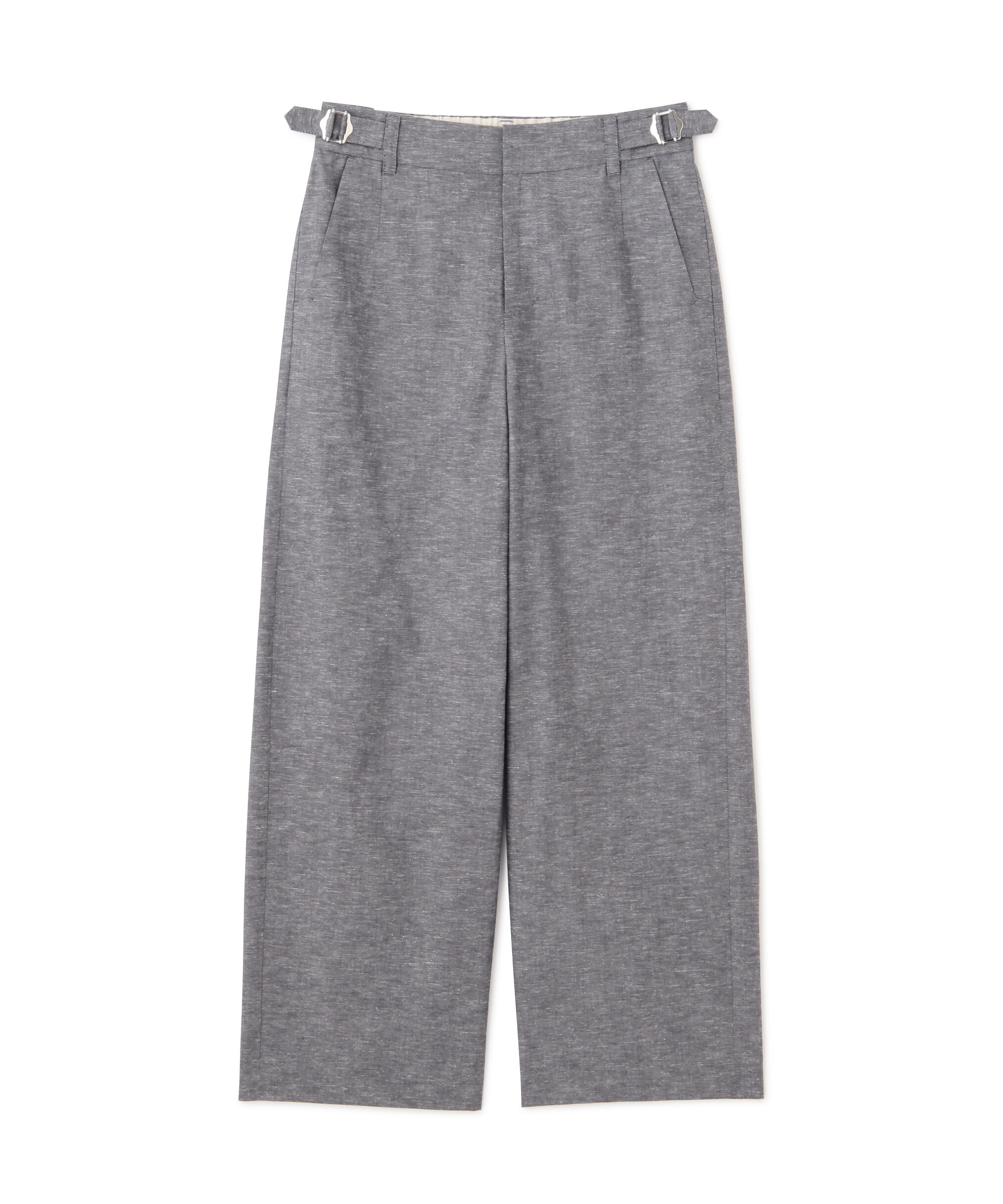  「◆綿麻シャンブレーセミワイドパンツ」|その他|