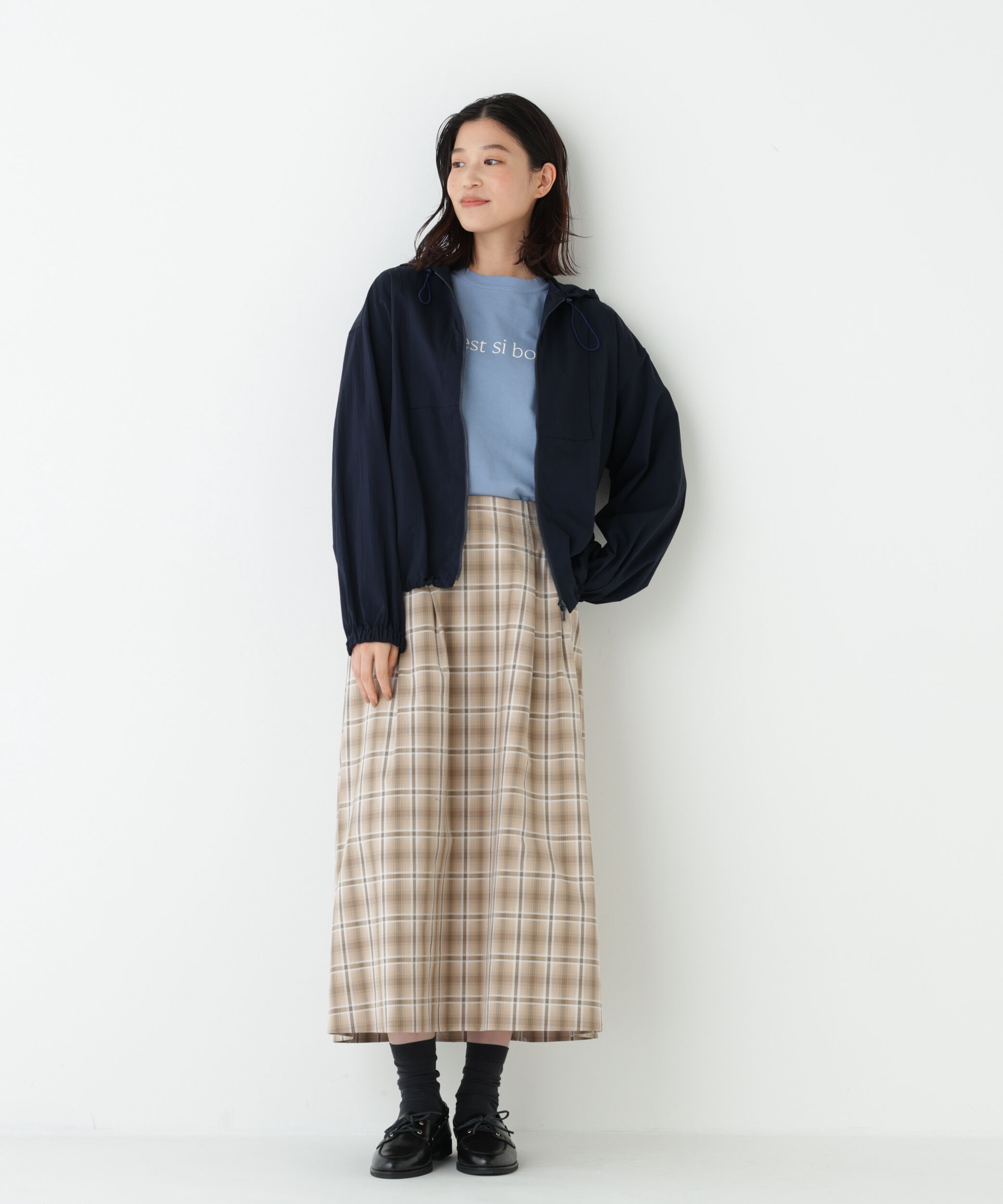  「◆《ウォッシャブル》オリジナル先染めチェックタックスカート」|スカート|