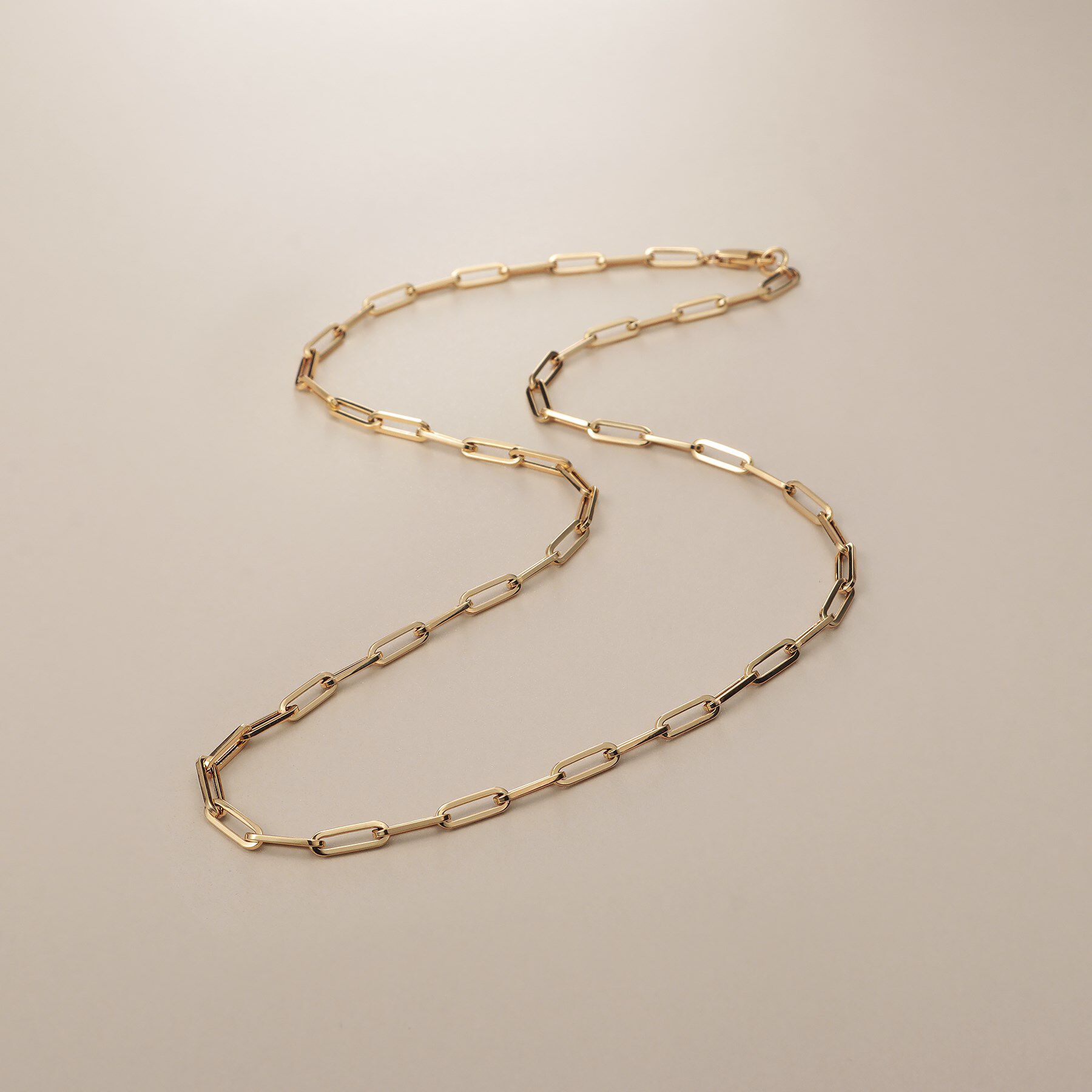 COCOSHNIK「K18中空イタリアングメット ネックレスS」|ネックレス|