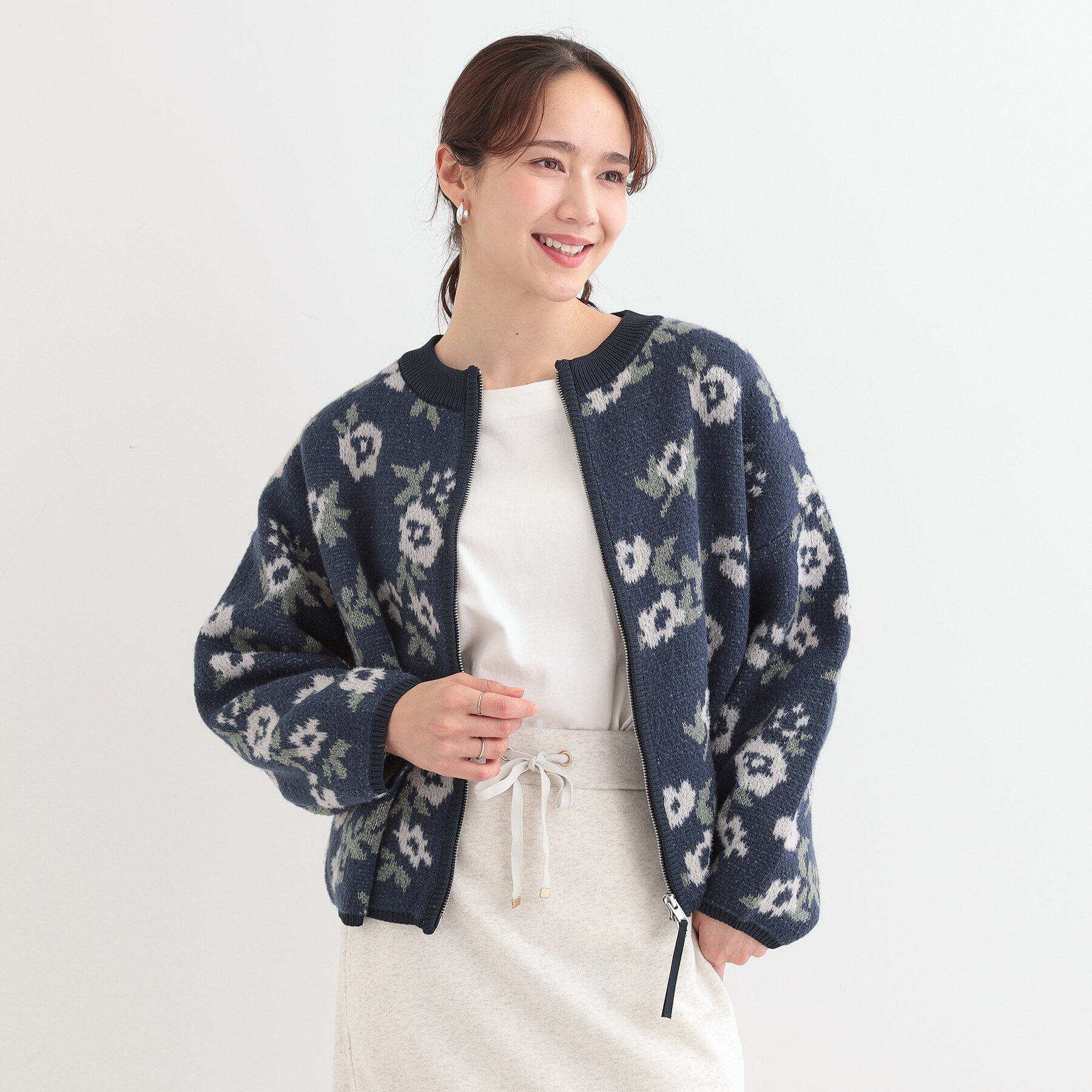 SHOO･LA･RUE「選べる3柄 ダブルZIPカーディガン」|カーディガン|