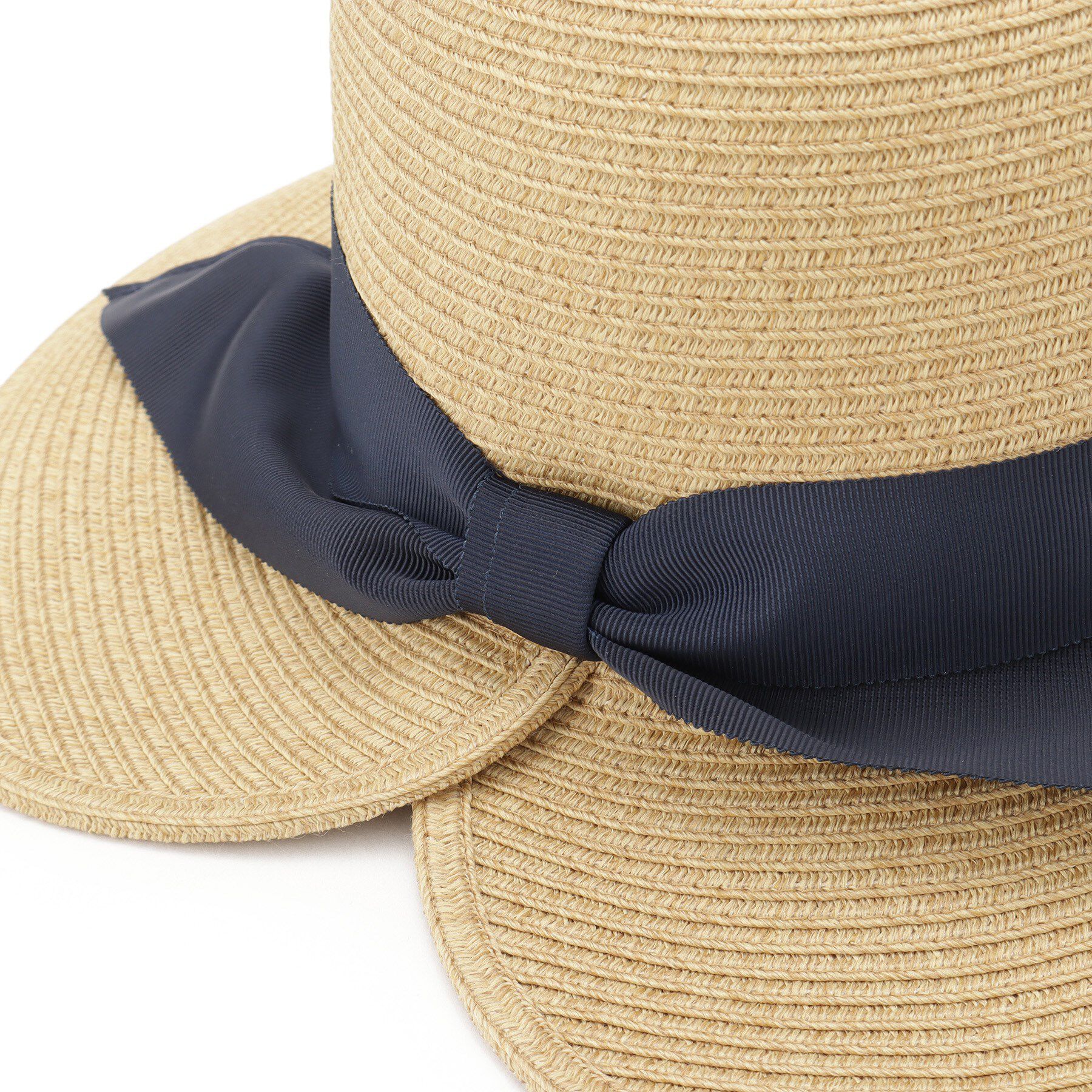 Dessin「【UVカット・洗える】グログランリボンハット」|ハット|