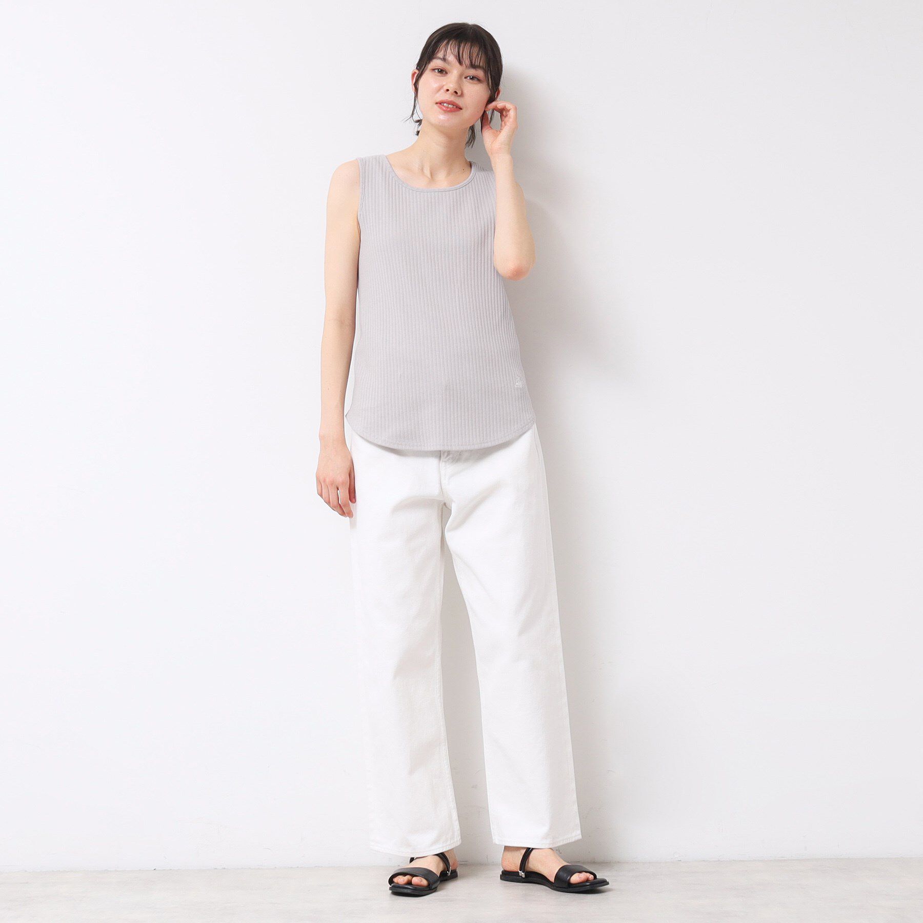 Dessin「【2WAY・洗える】リブタンク（S～L）」|キャミソール|