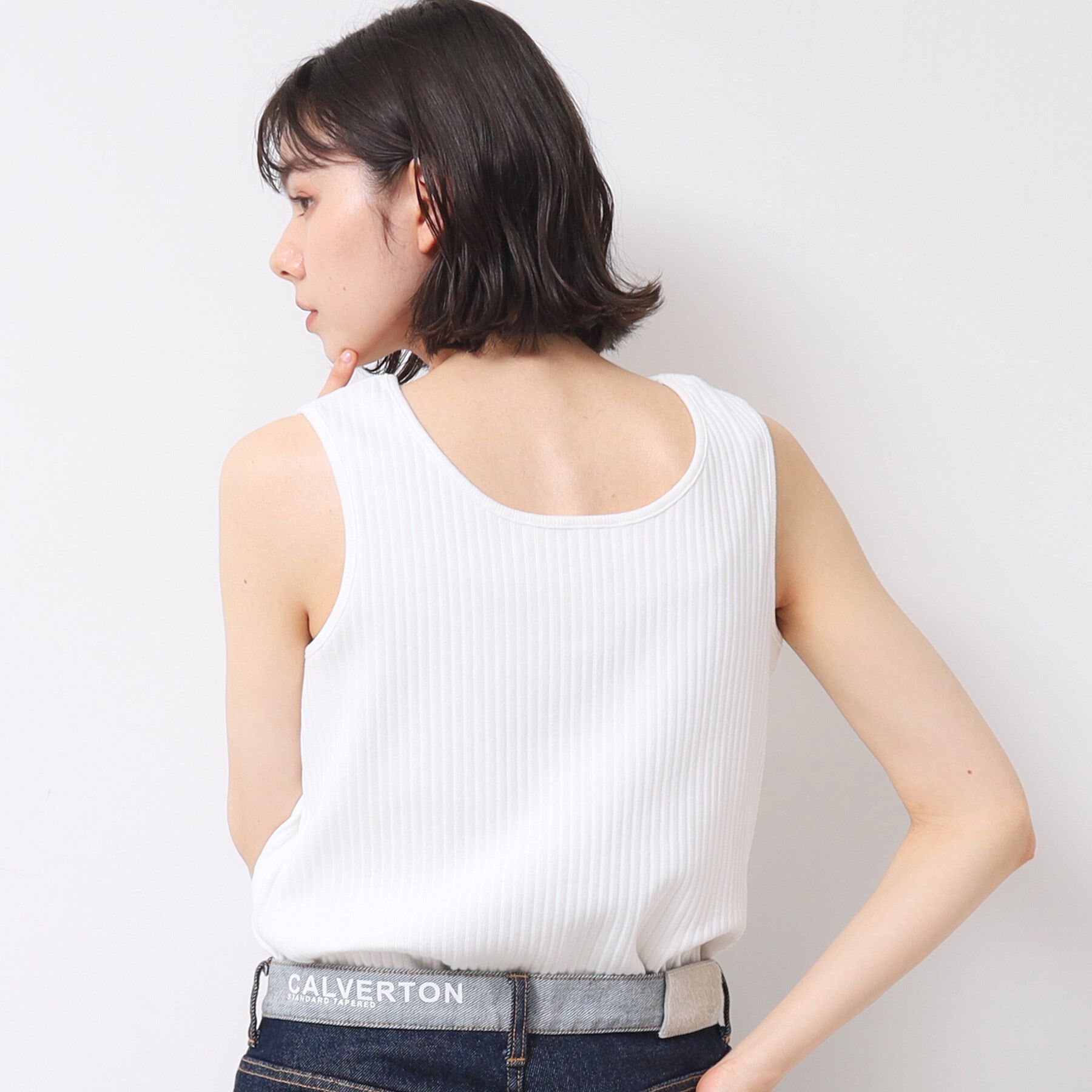 Dessin「【2WAY・洗える】リブタンク（S～L）」|キャミソール|