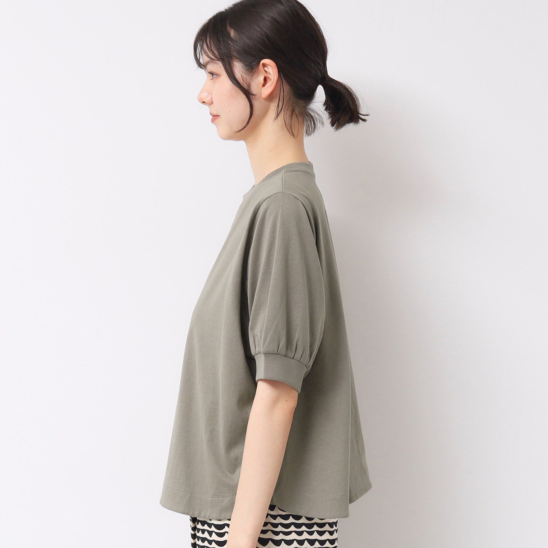 Dessin「【洗える】パフスリーブカットソー（XS～L）」|Tシャツ・カットソー|