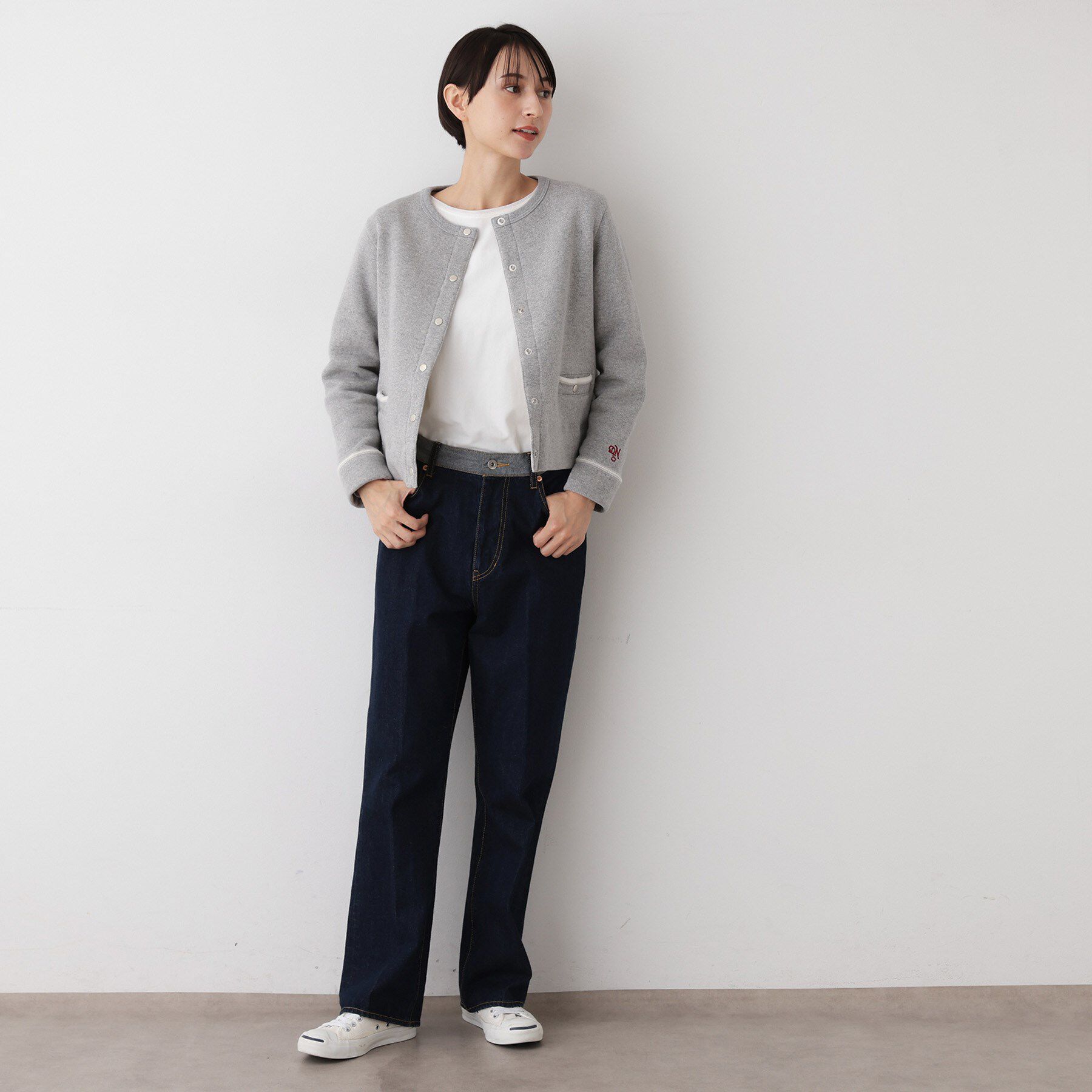 Dessin「【日本製/洗える】吊り裏毛カーディガン」|カーディガン|