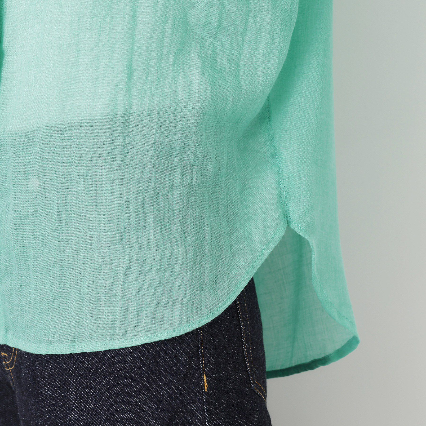 Dessin「【洗える】シアーカラーシャツ」|シャツ・ブラウス|