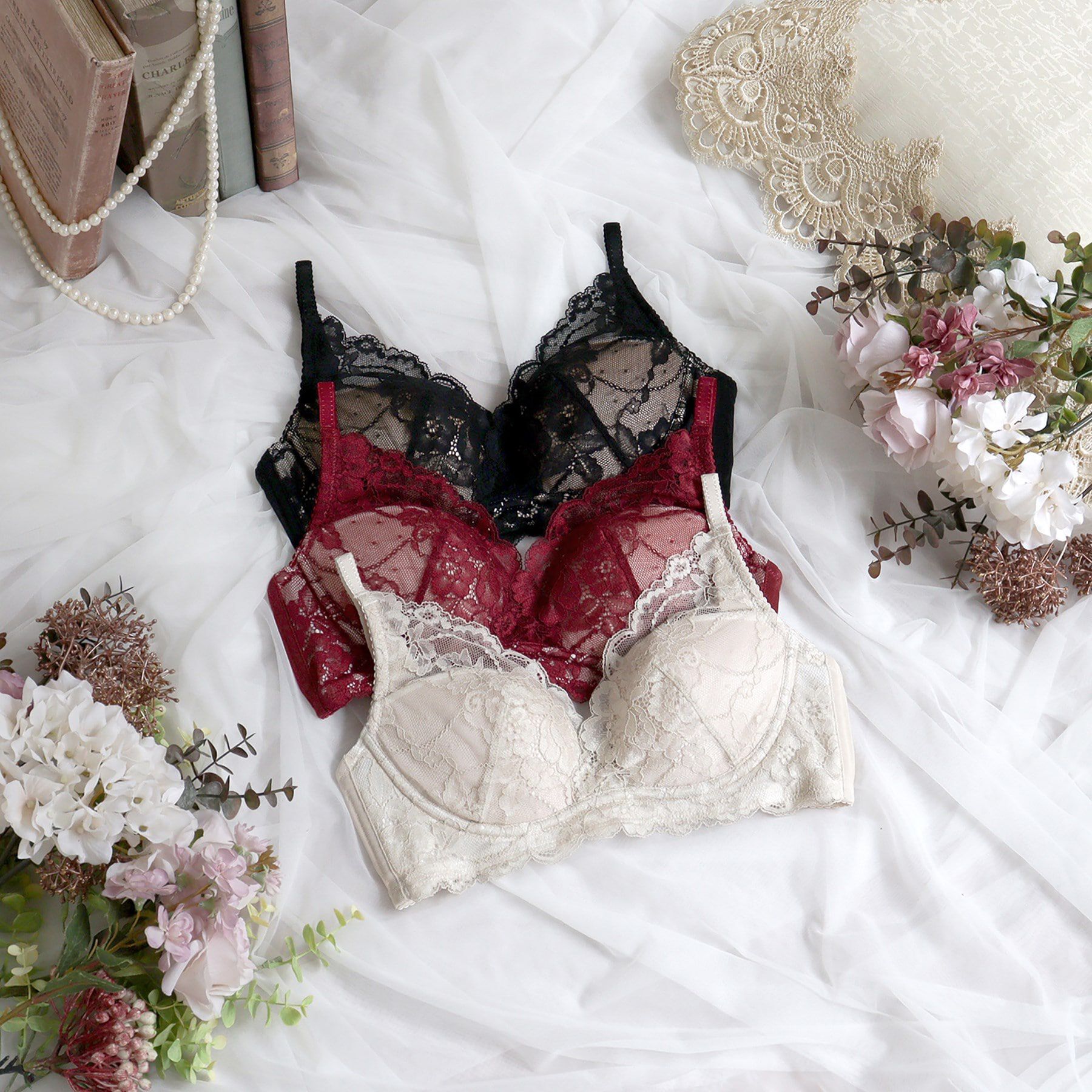 Risa Magli「ノーラ ナチュラルアレンジブラ（LL）」|インナー|