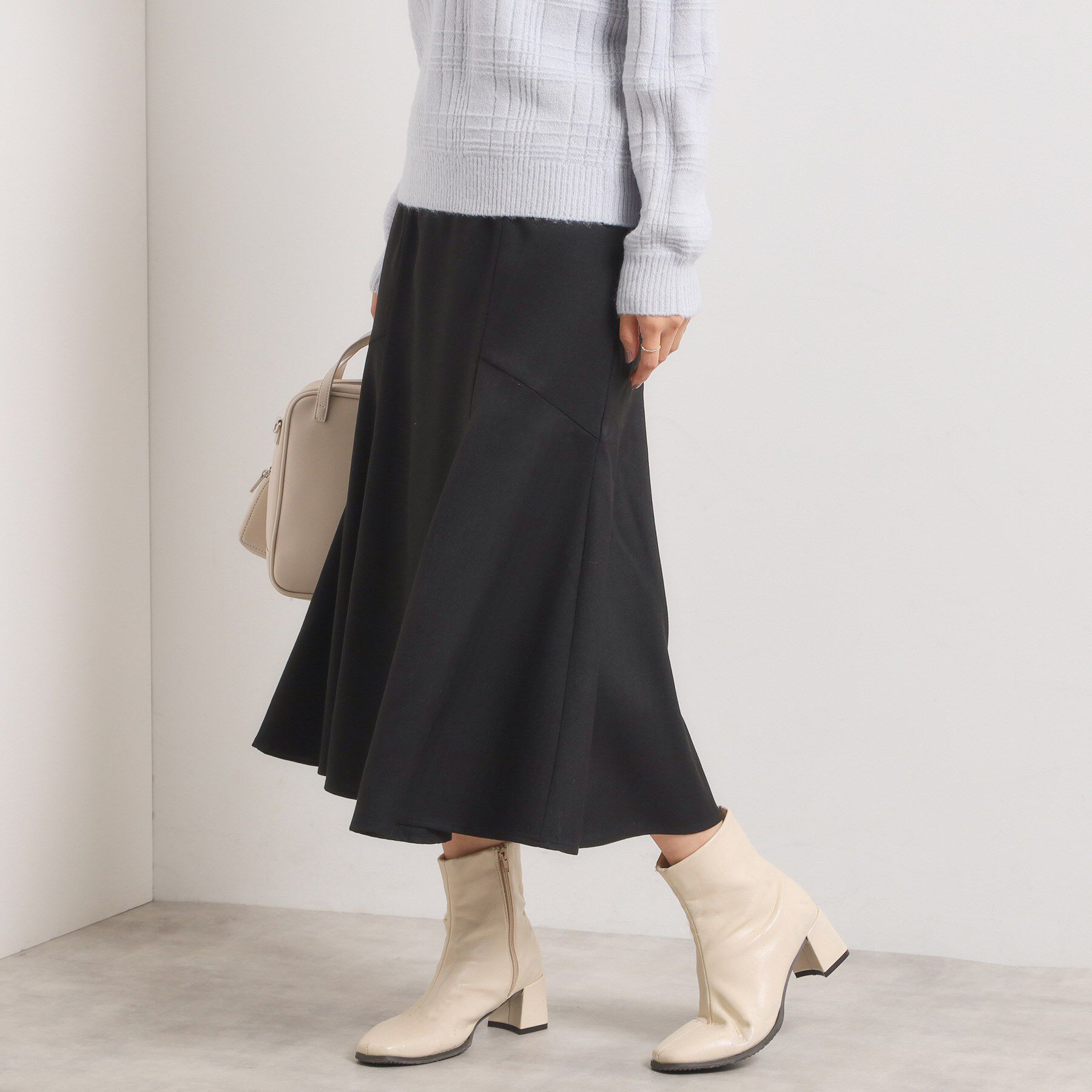 ITS&rsquo;DEMO「【手洗い可/ウエストゴム】ヘリンボーンマーメイドスカート」|スカート|