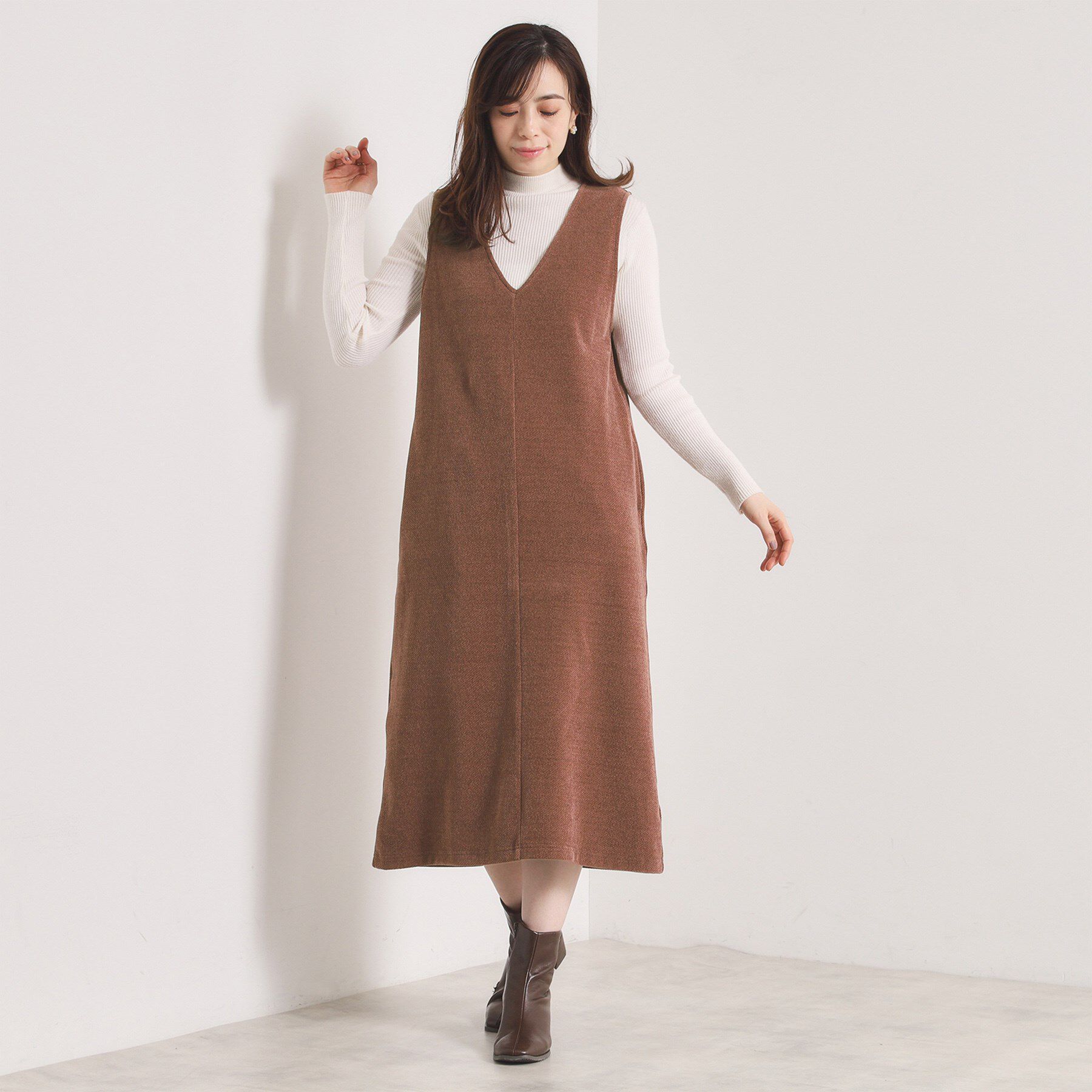 ITS&rsquo;DEMO「【手洗い可】カットツイルジャンスカ」|ワンピース|