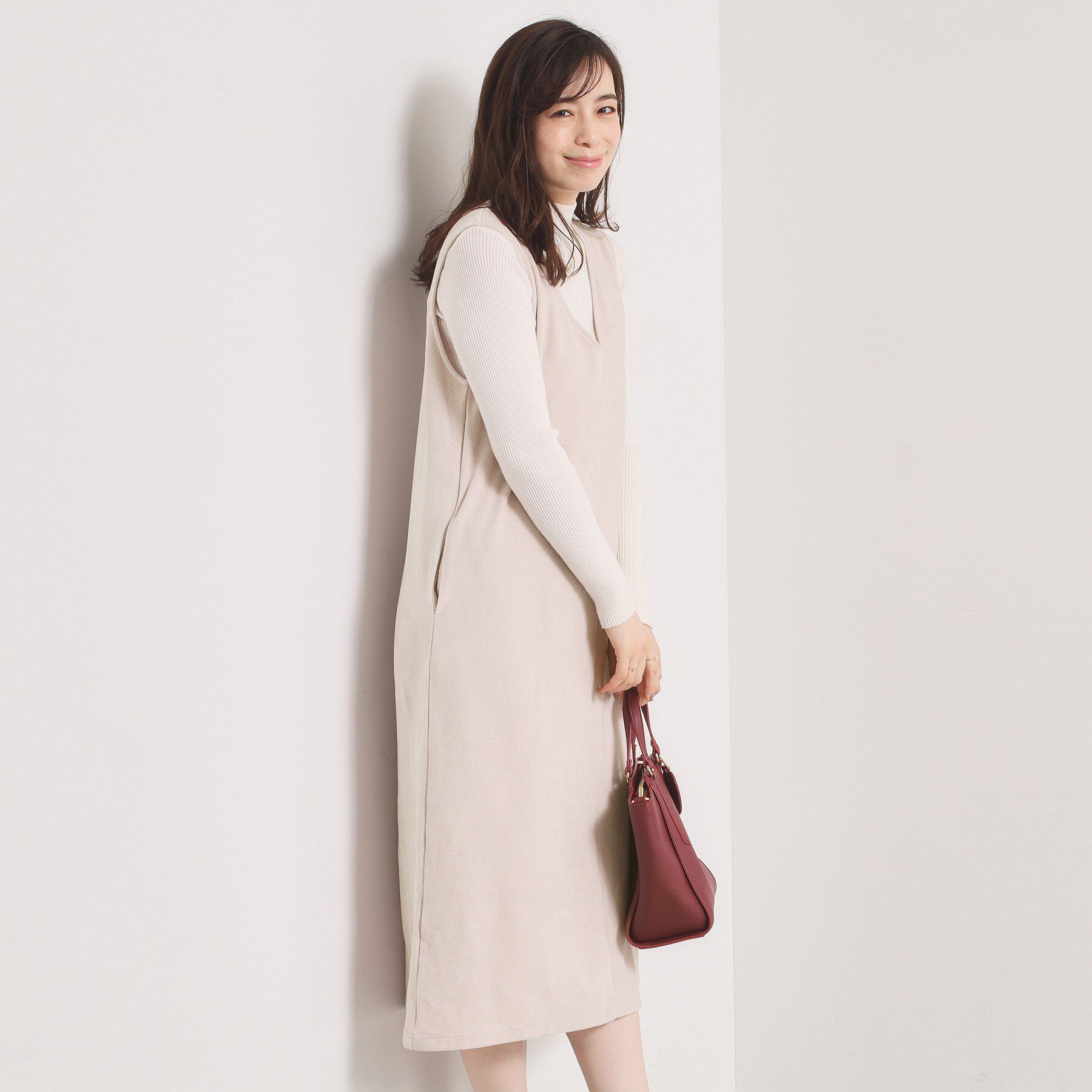 ITS&rsquo;DEMO「【手洗い可】カットツイルジャンスカ」|ワンピース|