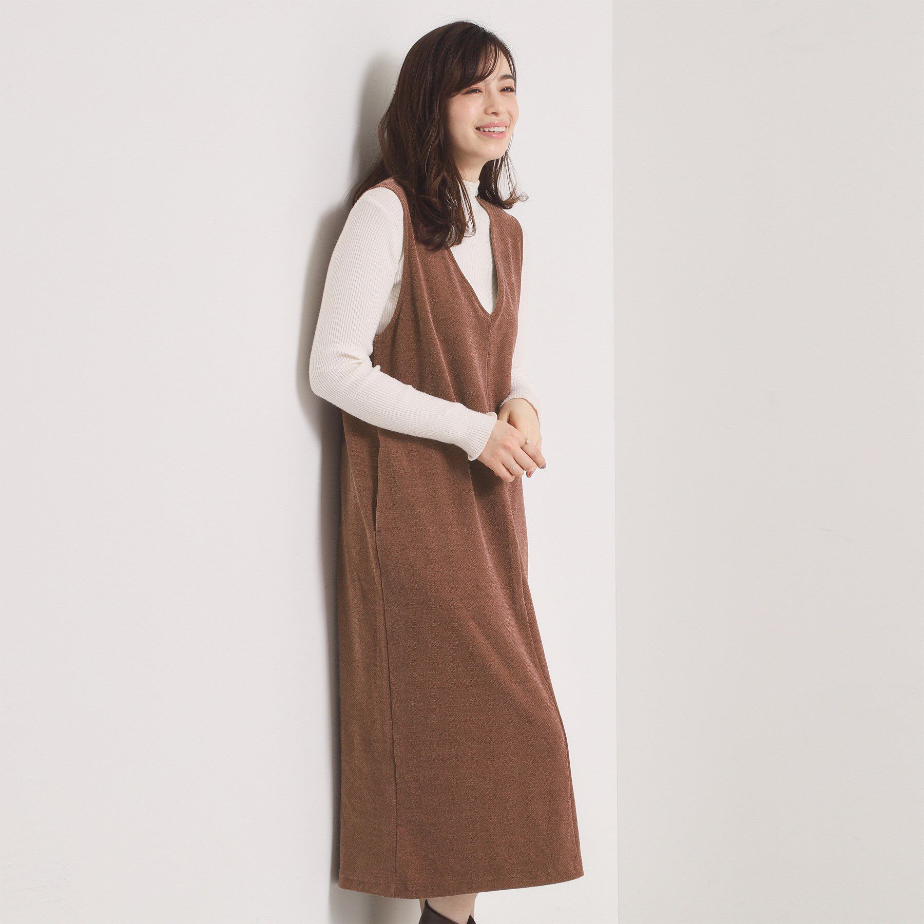 ITS&rsquo;DEMO「【手洗い可】カットツイルジャンスカ」|ワンピース|