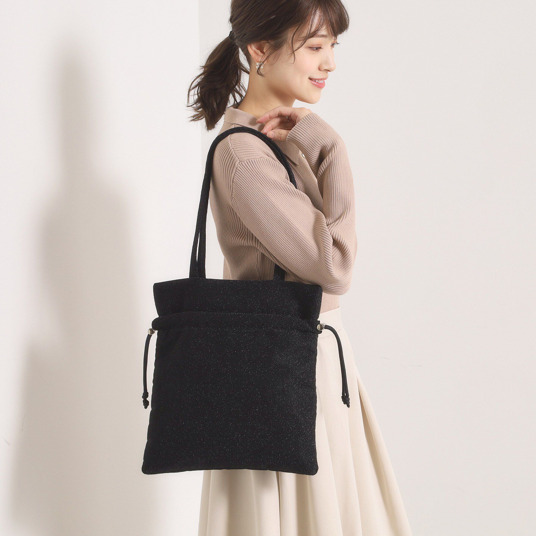 ITS&rsquo;DEMO「ラメドロストトート」|トートバッグ|