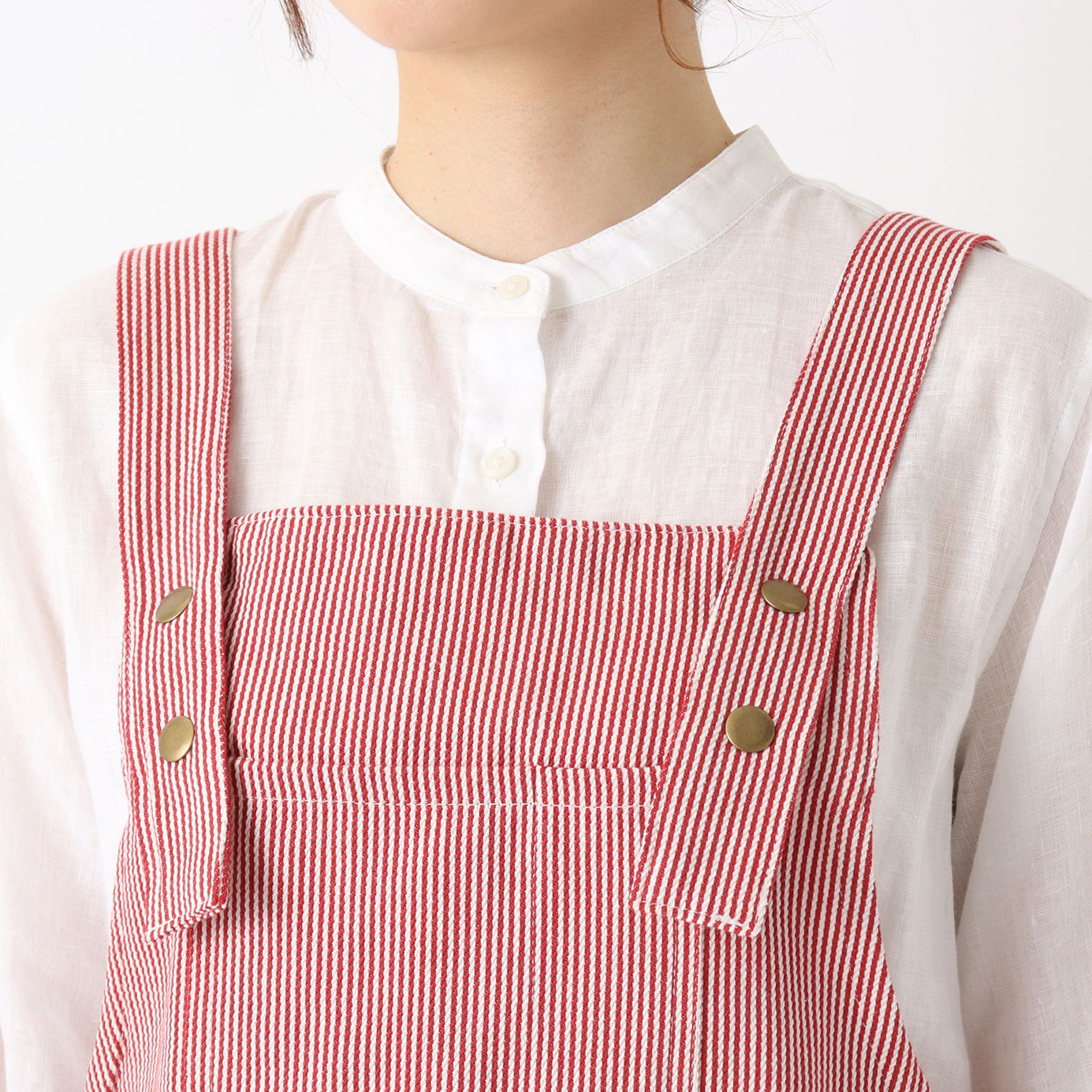 212 KITCHEN STORE「ヒッコリーストライプエプロン M RD ＜212Kオリジナル＞」|食器・キッチングッズ|