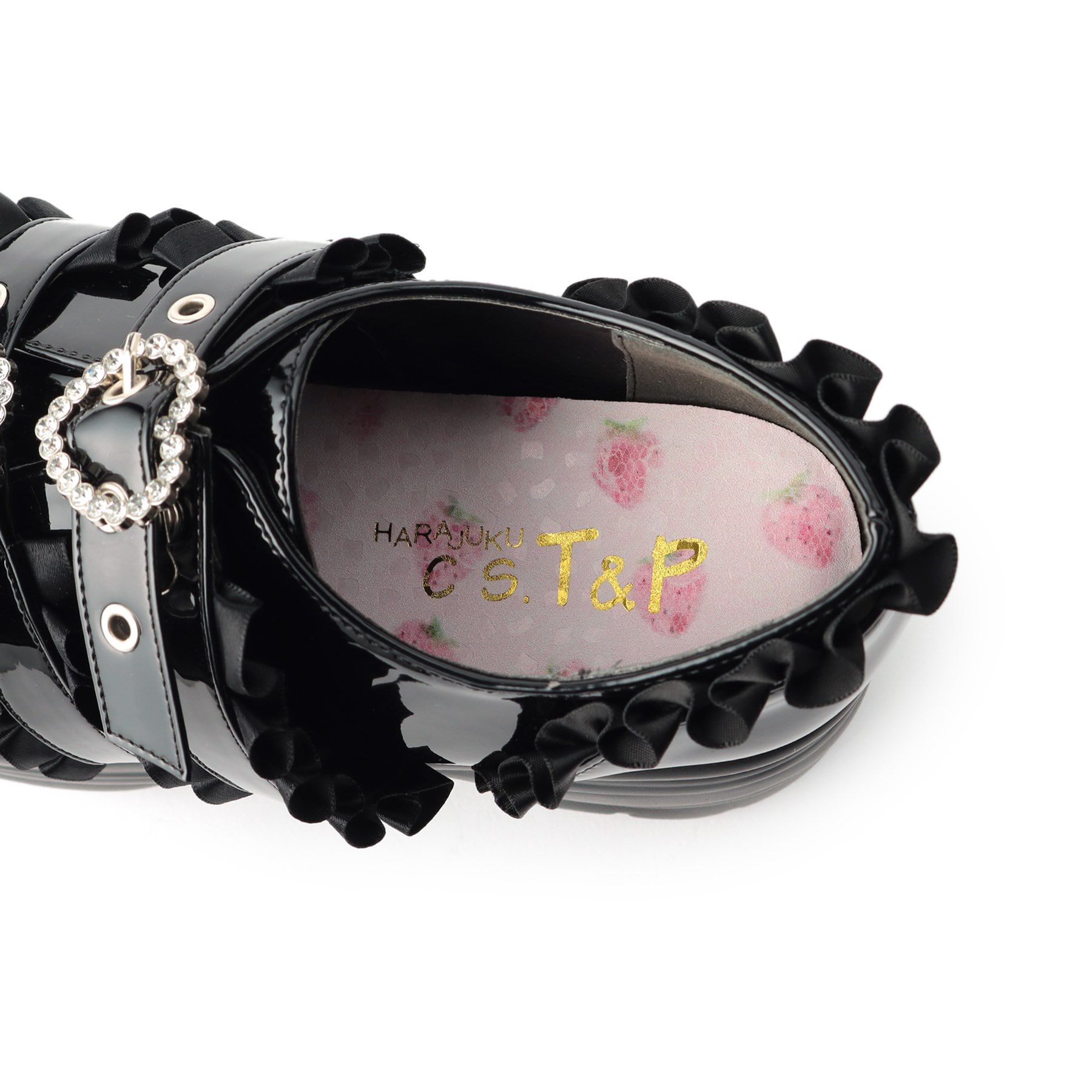 csT&P「厚底キラキラビジュー付きスニーカー」|スニーカー|