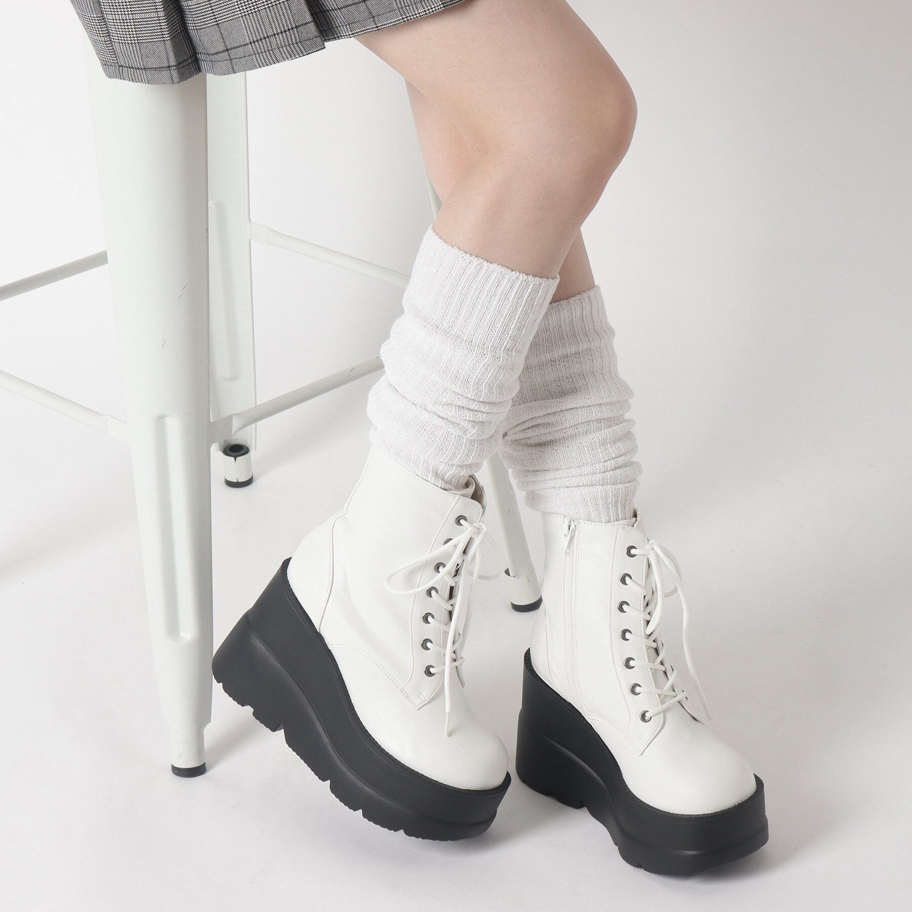 csT&P「厚底レースアップブーツ」|ショートブーツ|