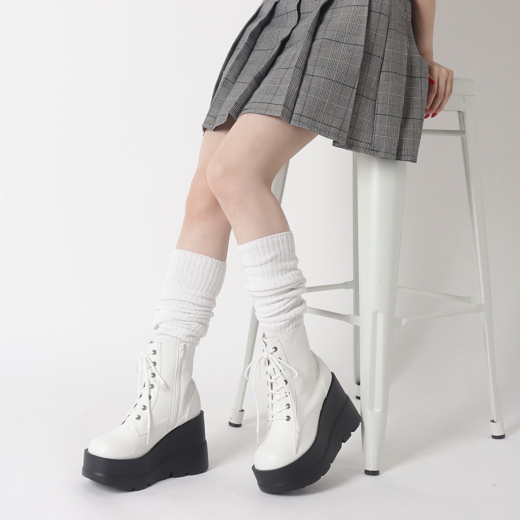 csT&P「厚底レースアップブーツ」|ショートブーツ|