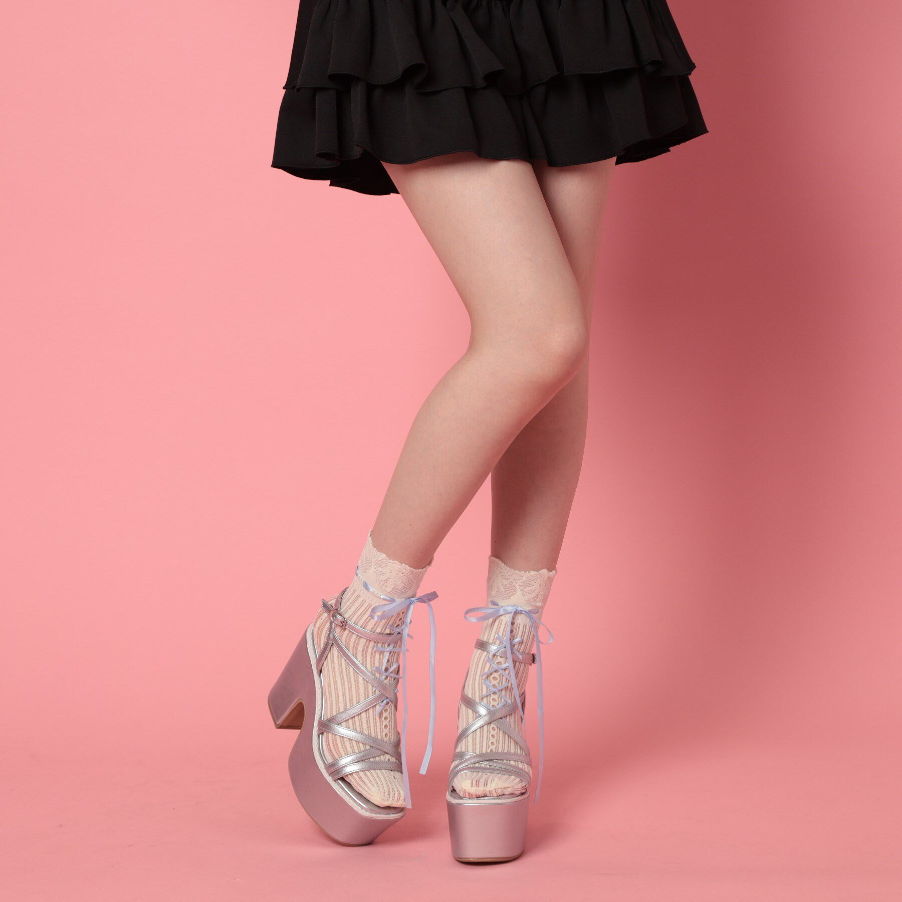 csT&P「厚底レースアップサンダル」|サンダル|