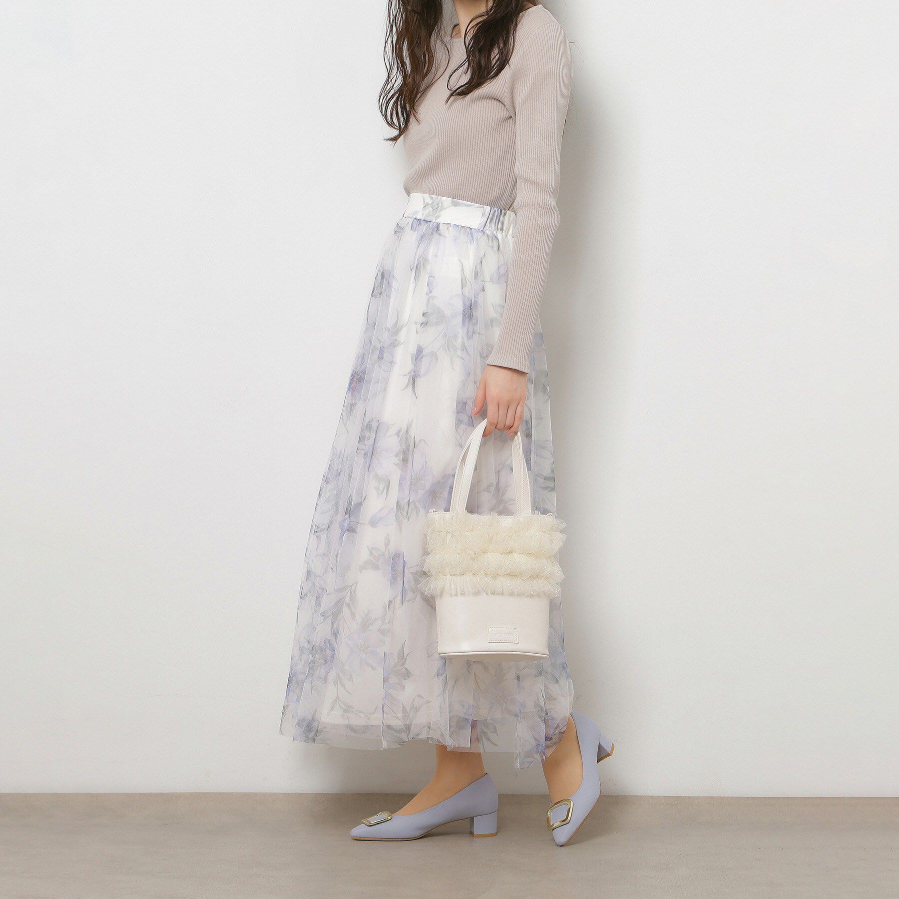 ESPERANZA「ギャザーチュールバッグ」|ハンドバッグ|