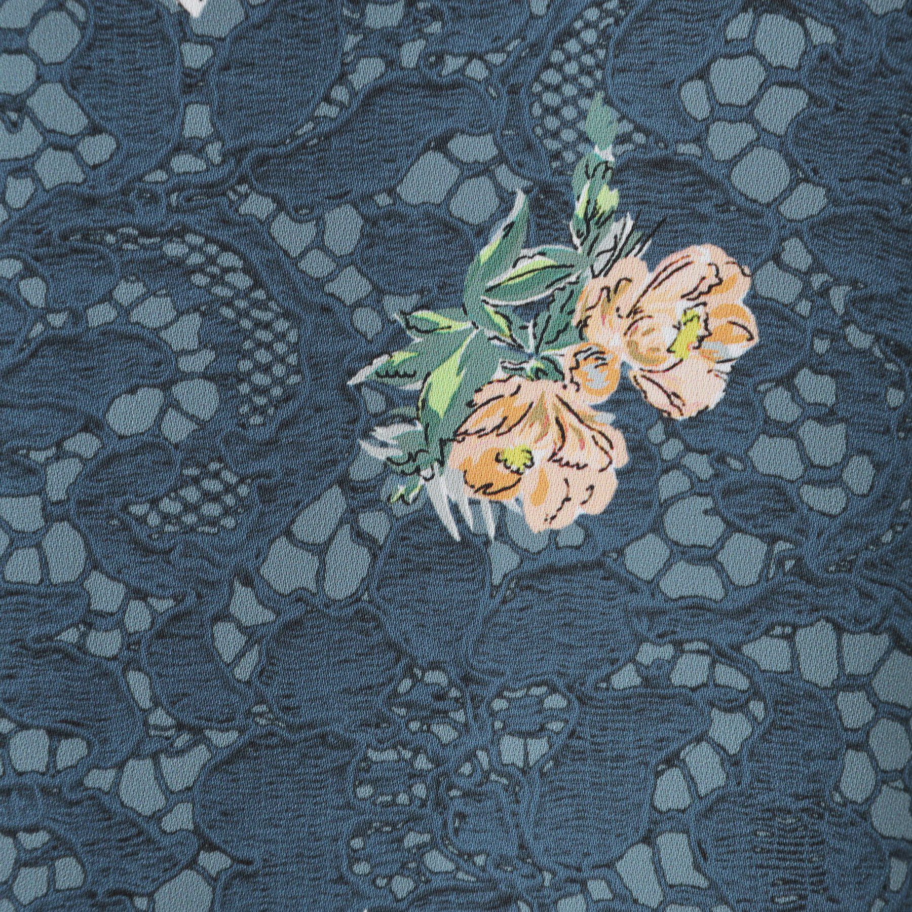 SunaUna「【co creation and yours／SS～L】レースプリントワンピース」|ワンピース|