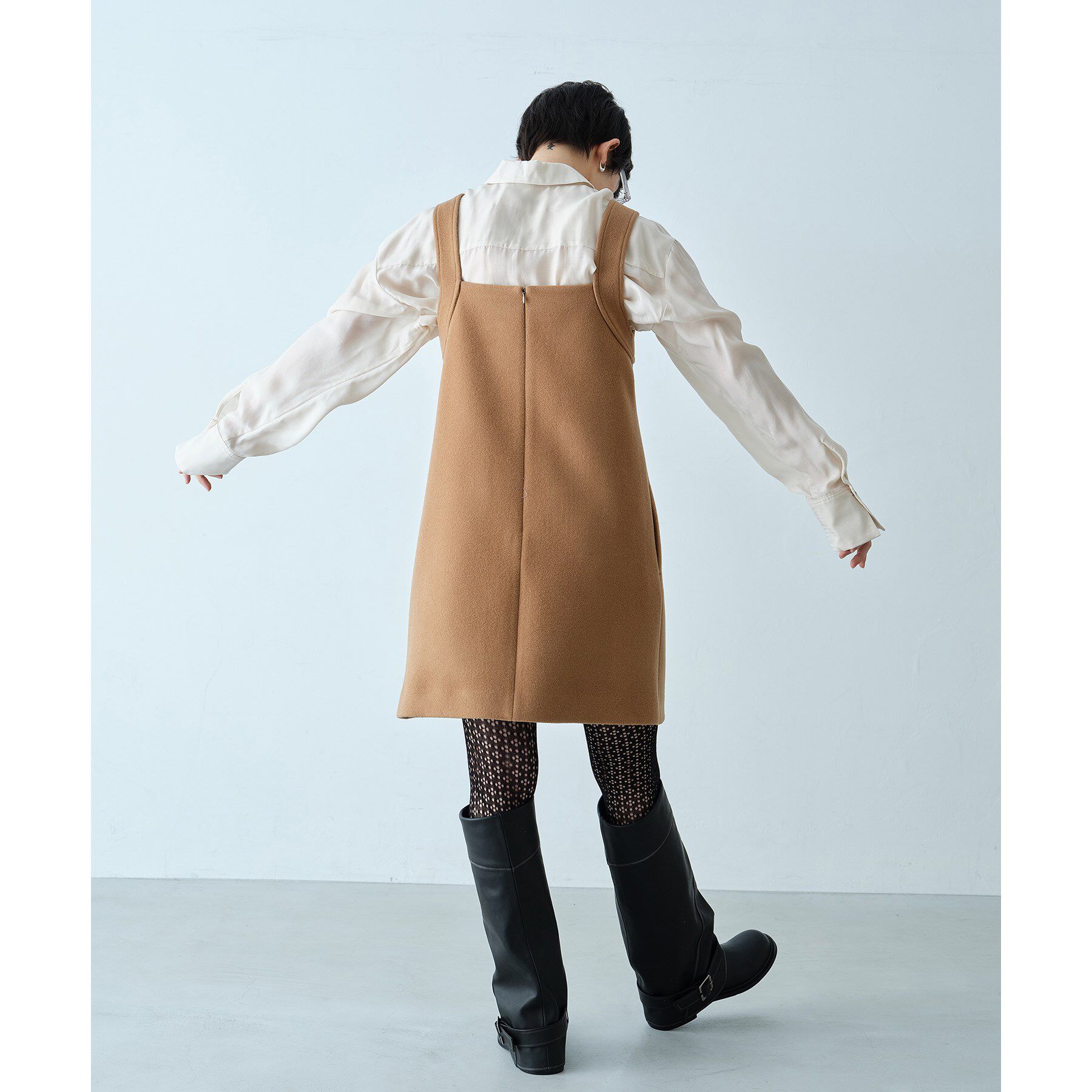 CODE A「wool mini dress」|ワンピース|